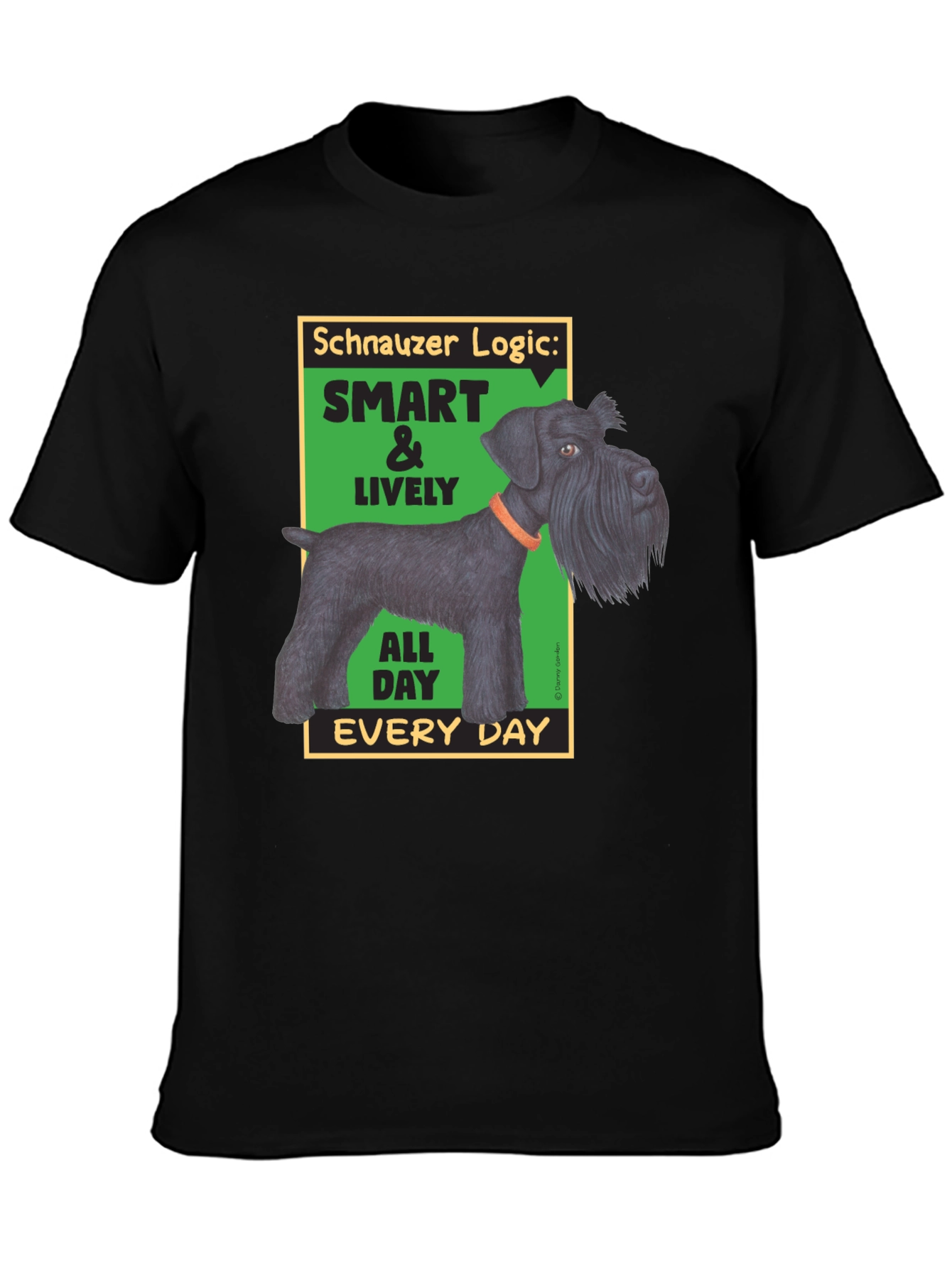 Schnauzer Logic Mens Graphic T-Shirt