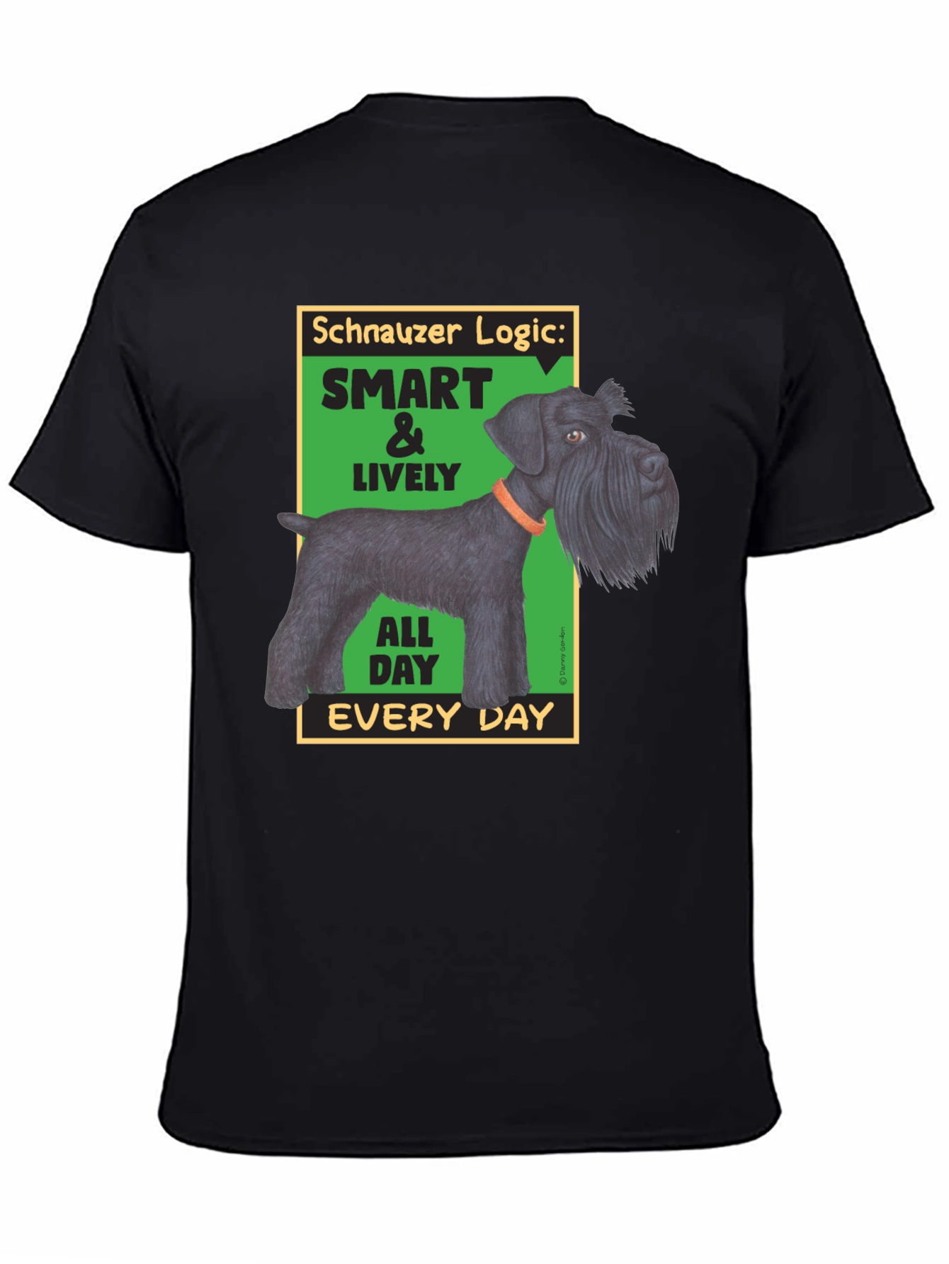 Schnauzer Logic Mens Graphic T-Shirt