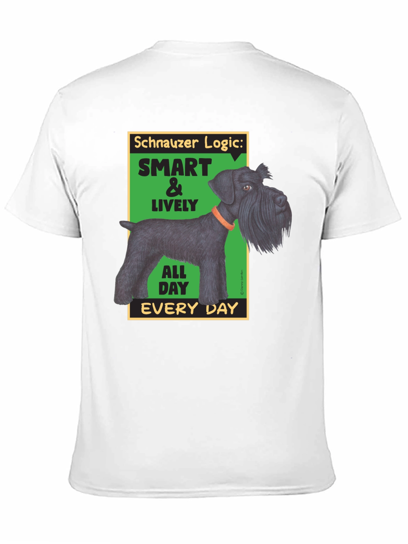 Schnauzer Logic Mens Graphic T-Shirt