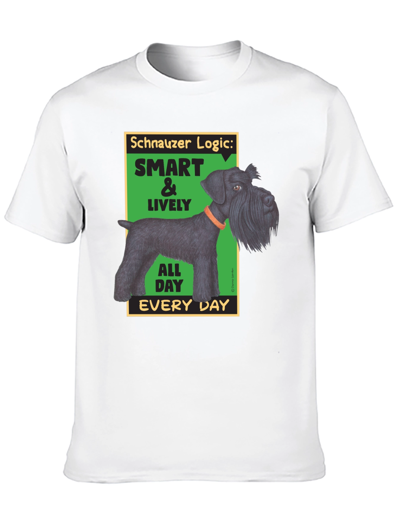 Schnauzer Logic Mens Graphic T-Shirt