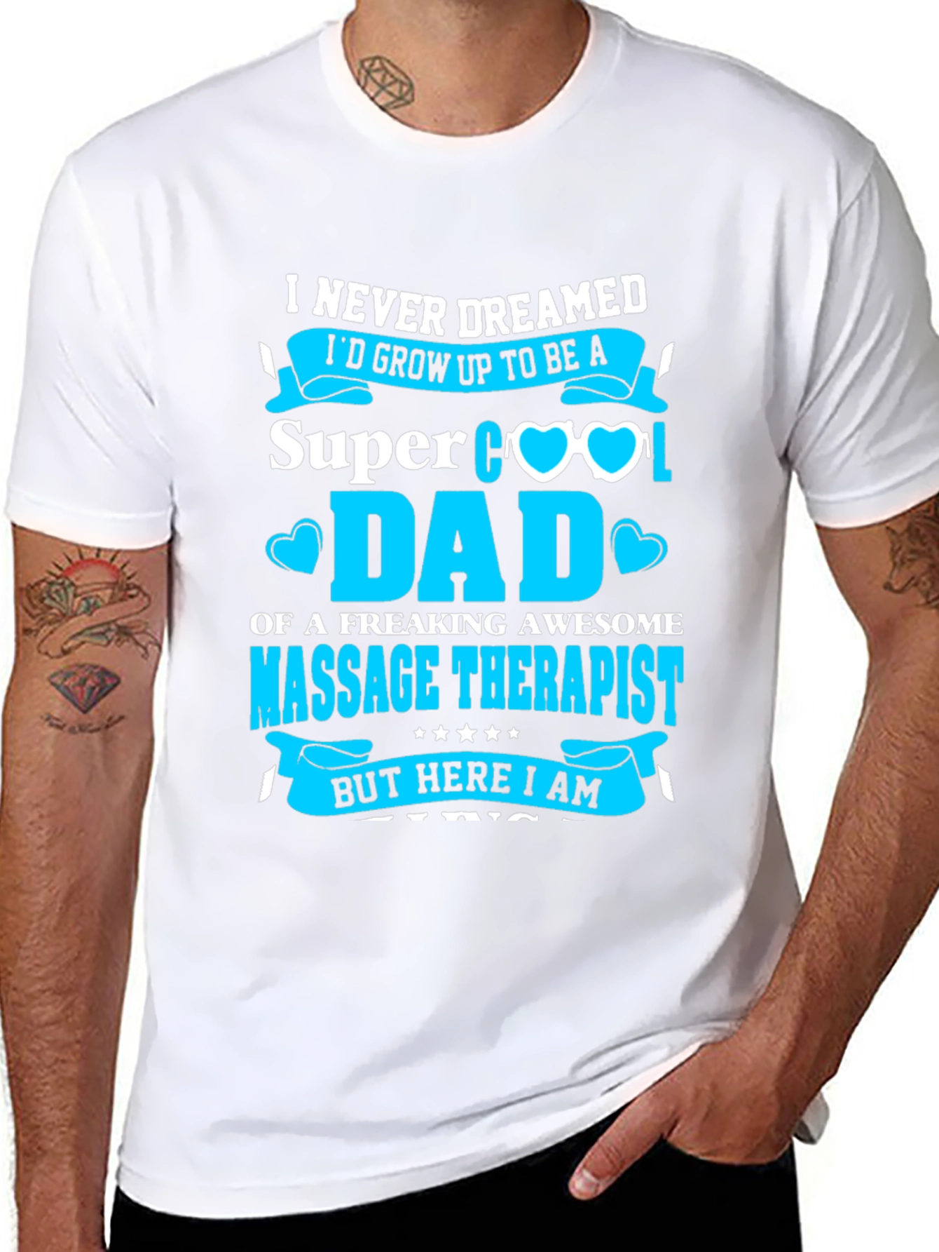 Super Cool Dad Massage Therapist T-Shirt
