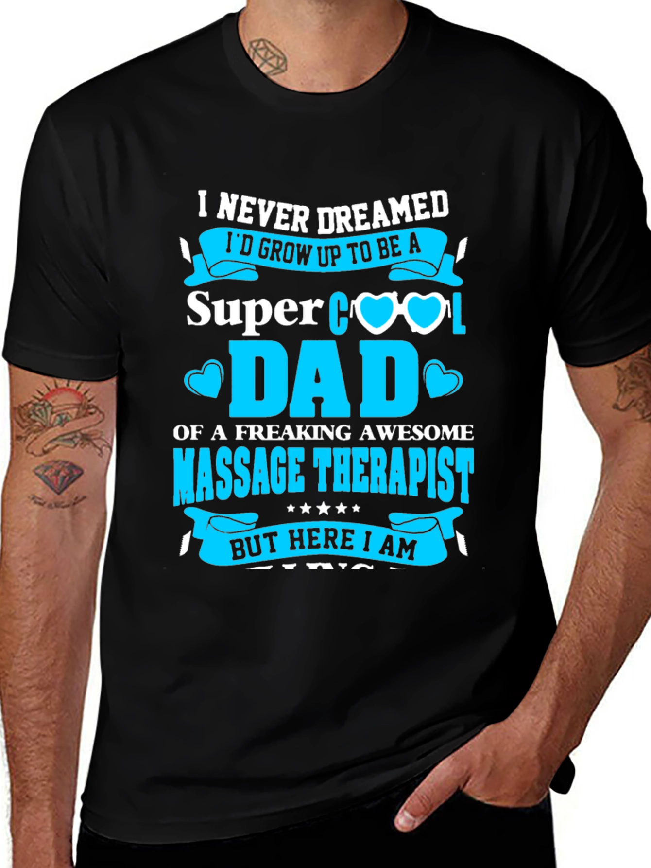 Super Cool Dad Massage Therapist T-Shirt