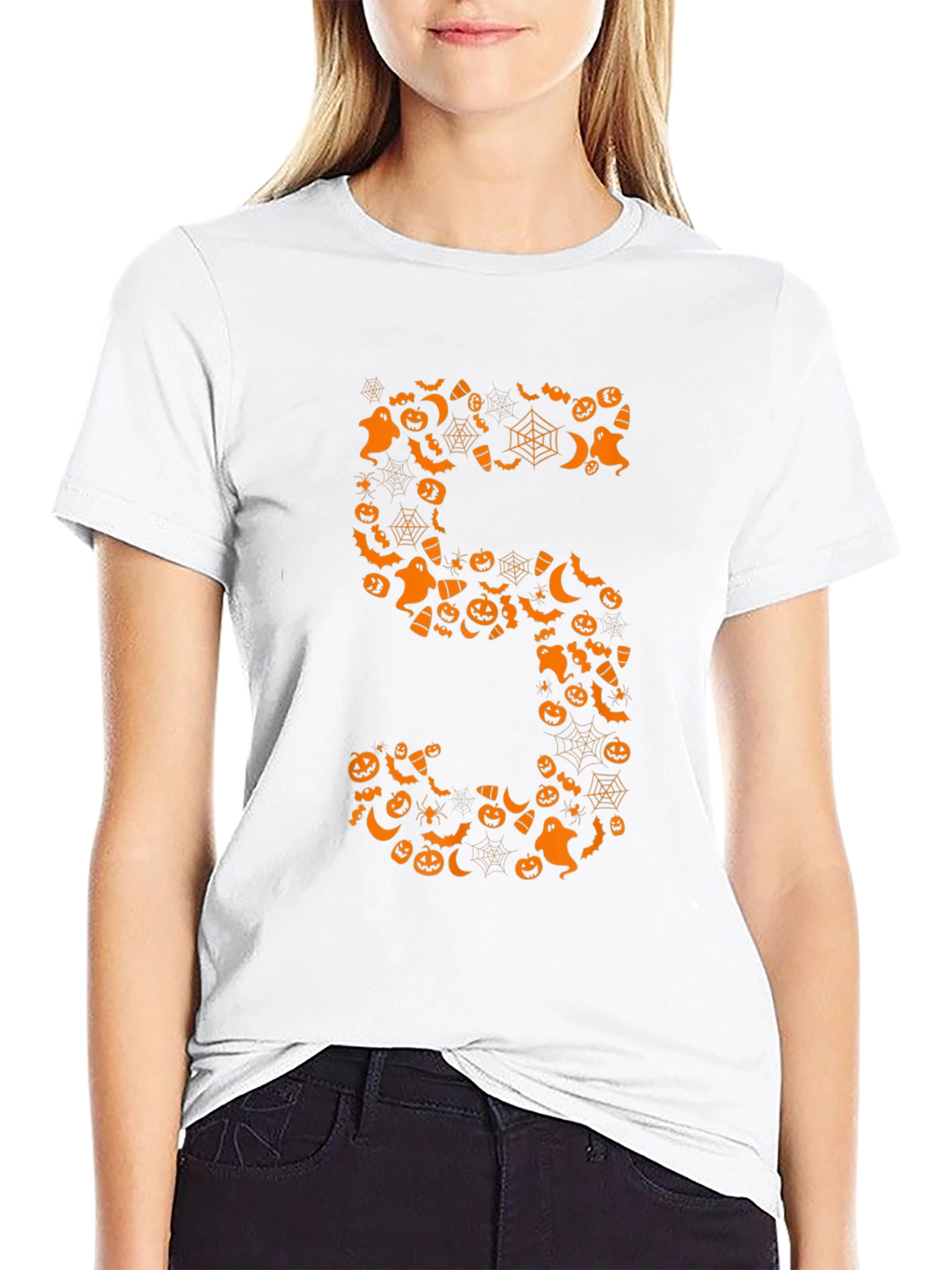 Halloween Number 5 T-Shirt - Spooky Design!