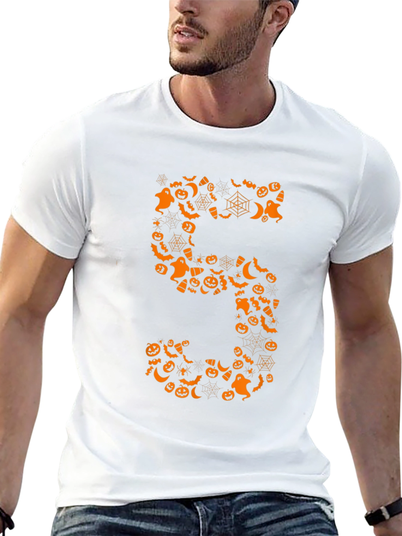 Halloween Number 5 T-Shirt - Spooky Design!