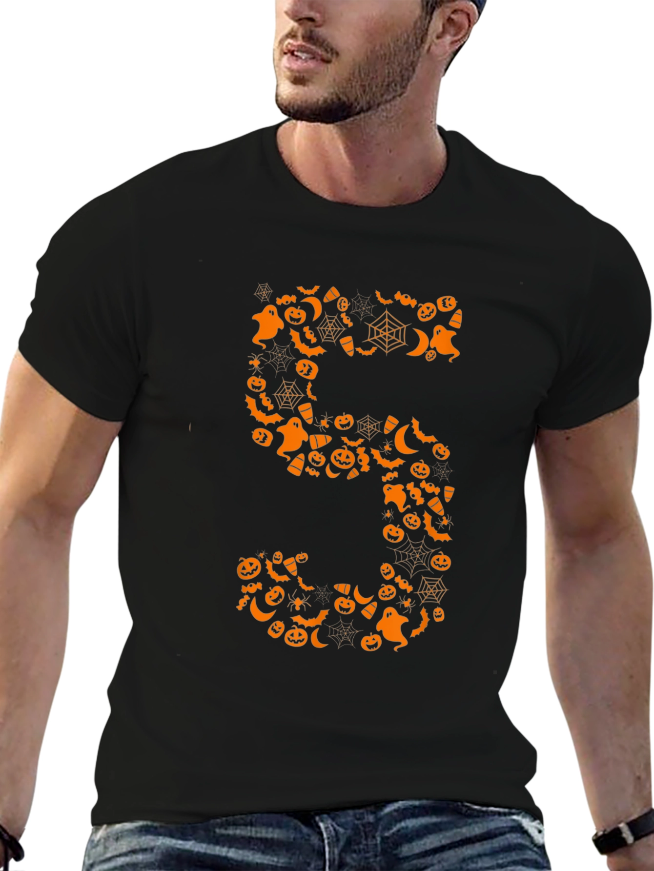 Halloween Number 5 T-Shirt - Spooky Design!