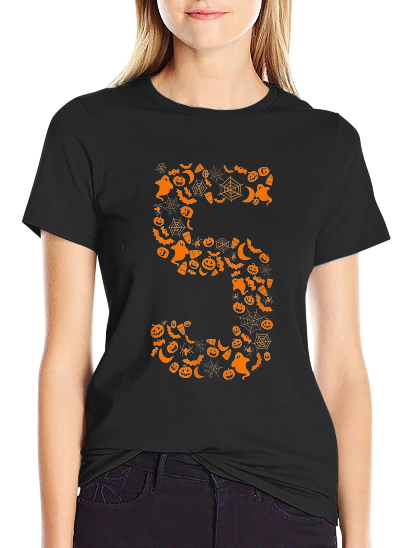 Halloween Number 5 T-Shirt - Spooky Design!