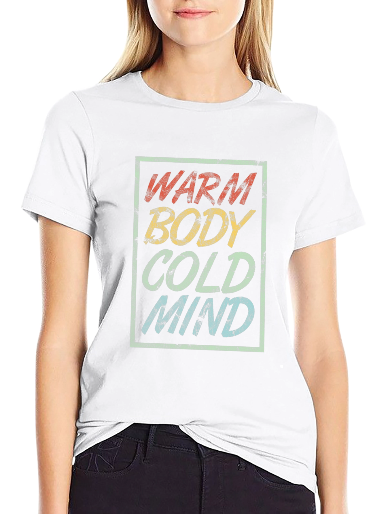 Warm Body Cold Mind Graphic T-Shirt - Retro Style