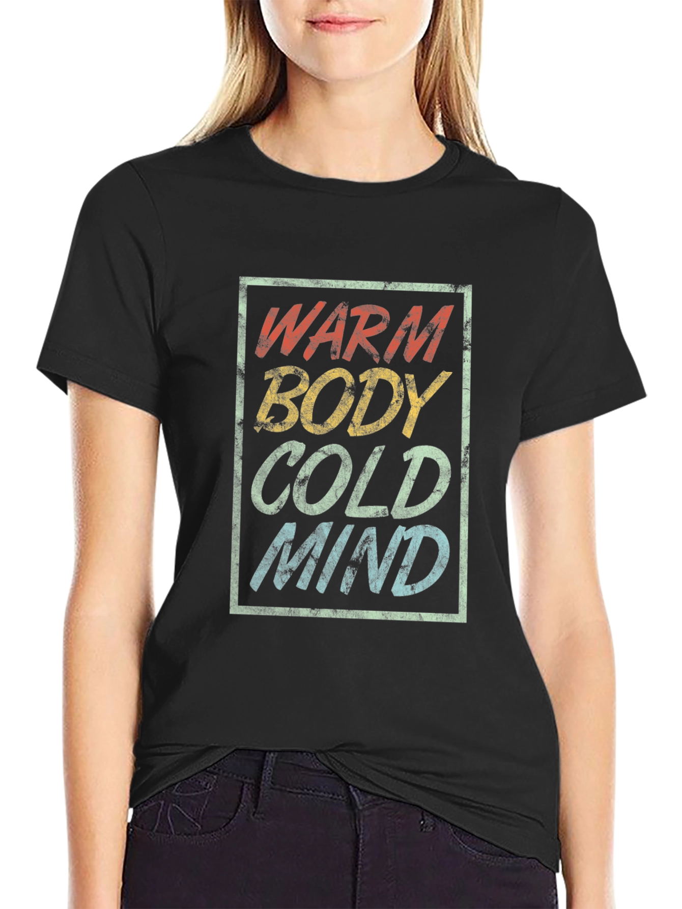 Warm Body Cold Mind Graphic T-Shirt - Retro Style