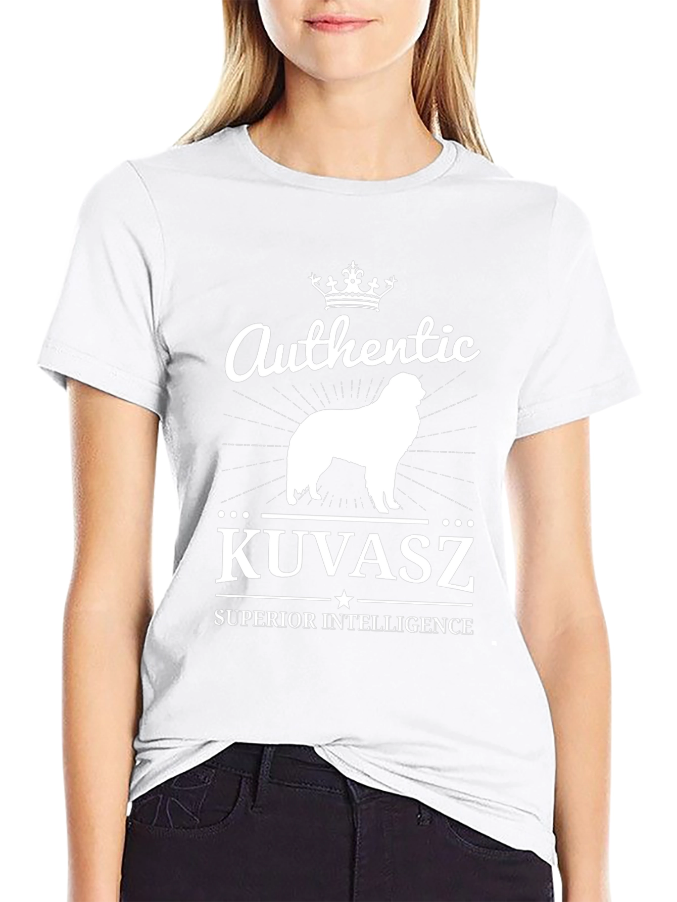 Authentic Kuvasz Dog Graphic T-Shirt - Superior Intelligence