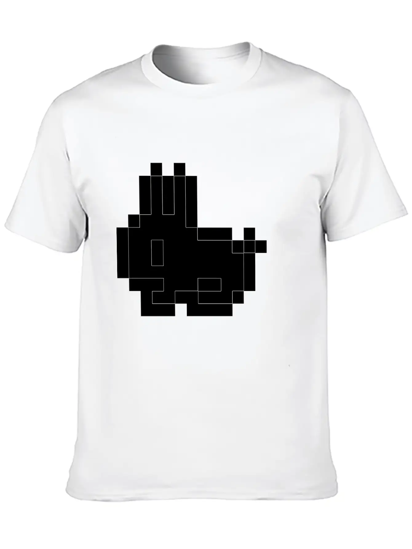 Rabbit Comfortable Minimalist Graphic Tee – Summer Style Essential