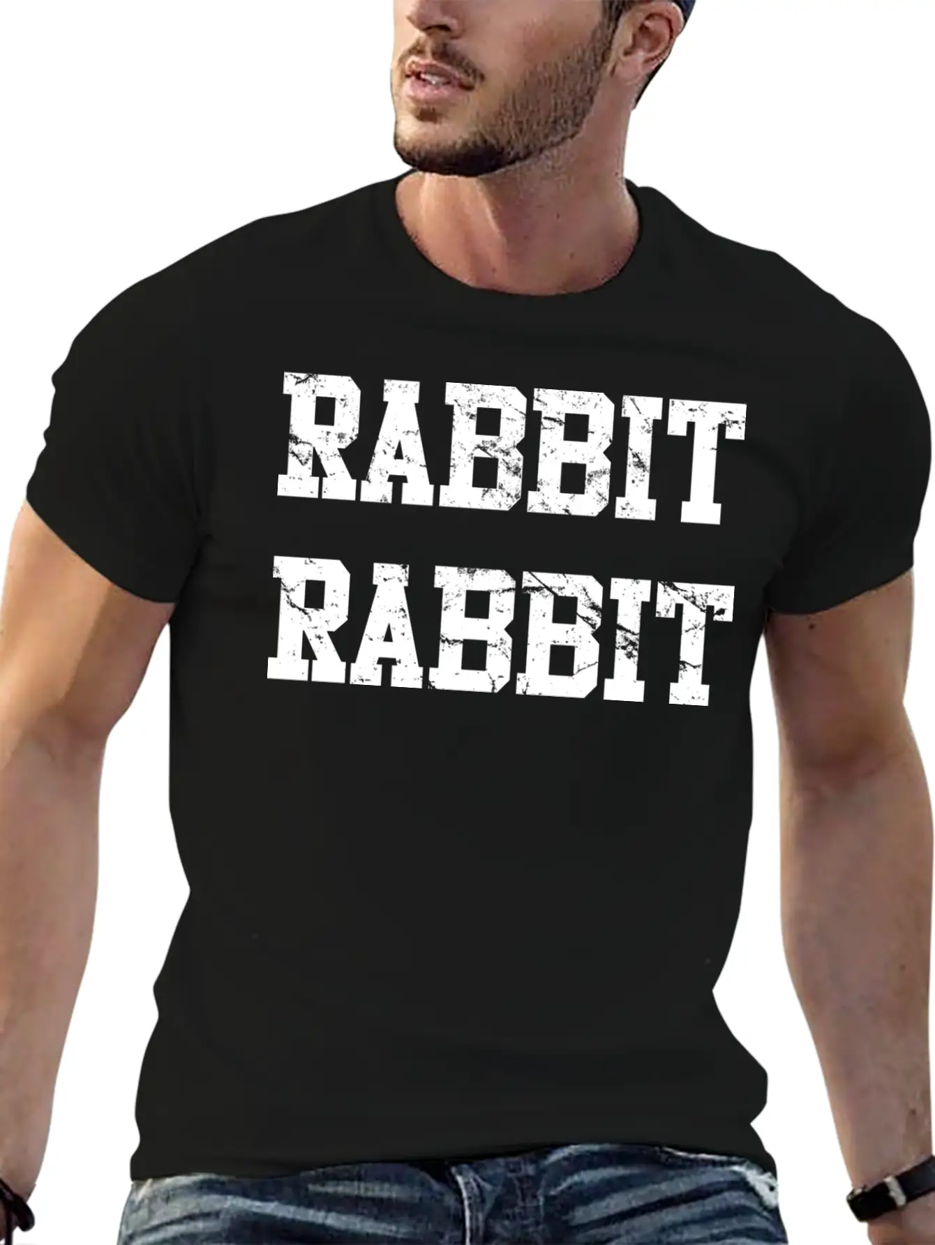 Rabbit Rabbit Unisex Short Sleeve Soft Cotton T-Shirt – Casual Everyday Wear