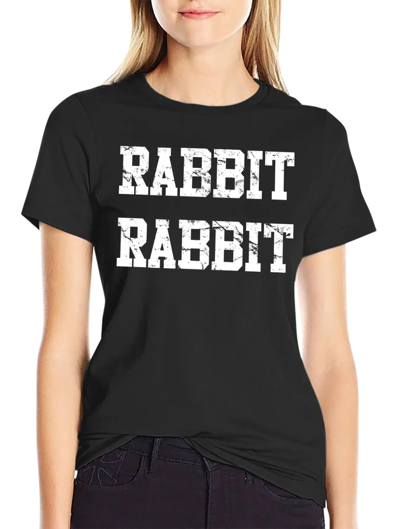 Rabbit Rabbit Unisex Short Sleeve Soft Cotton T-Shirt – Casual Everyday Wear