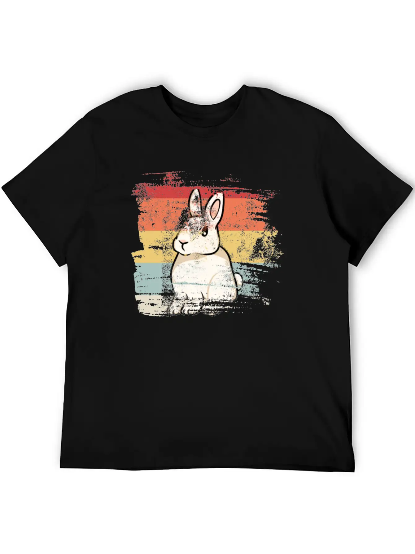 Rabbit Retro Essential Unisex Summer Tee – Soft Cotton Casual Fit