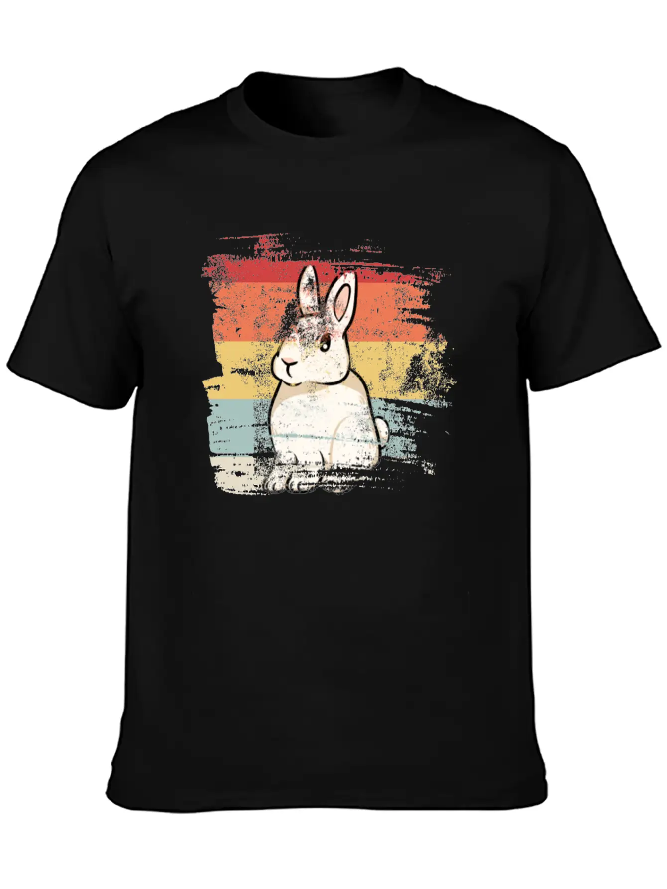 Rabbit Retro Essential Unisex Summer Tee – Soft Cotton Casual Fit