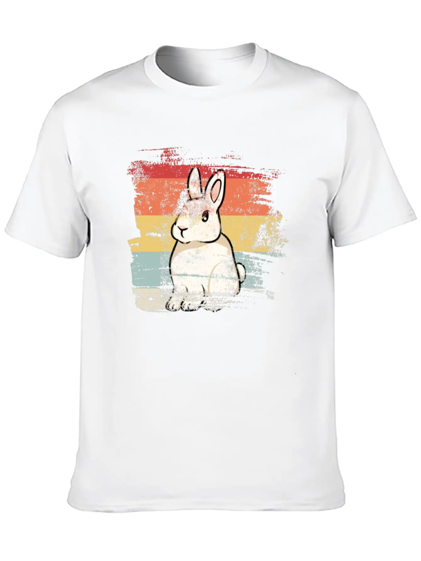 Rabbit Retro Essential Unisex Summer Tee – Soft Cotton Casual Fit