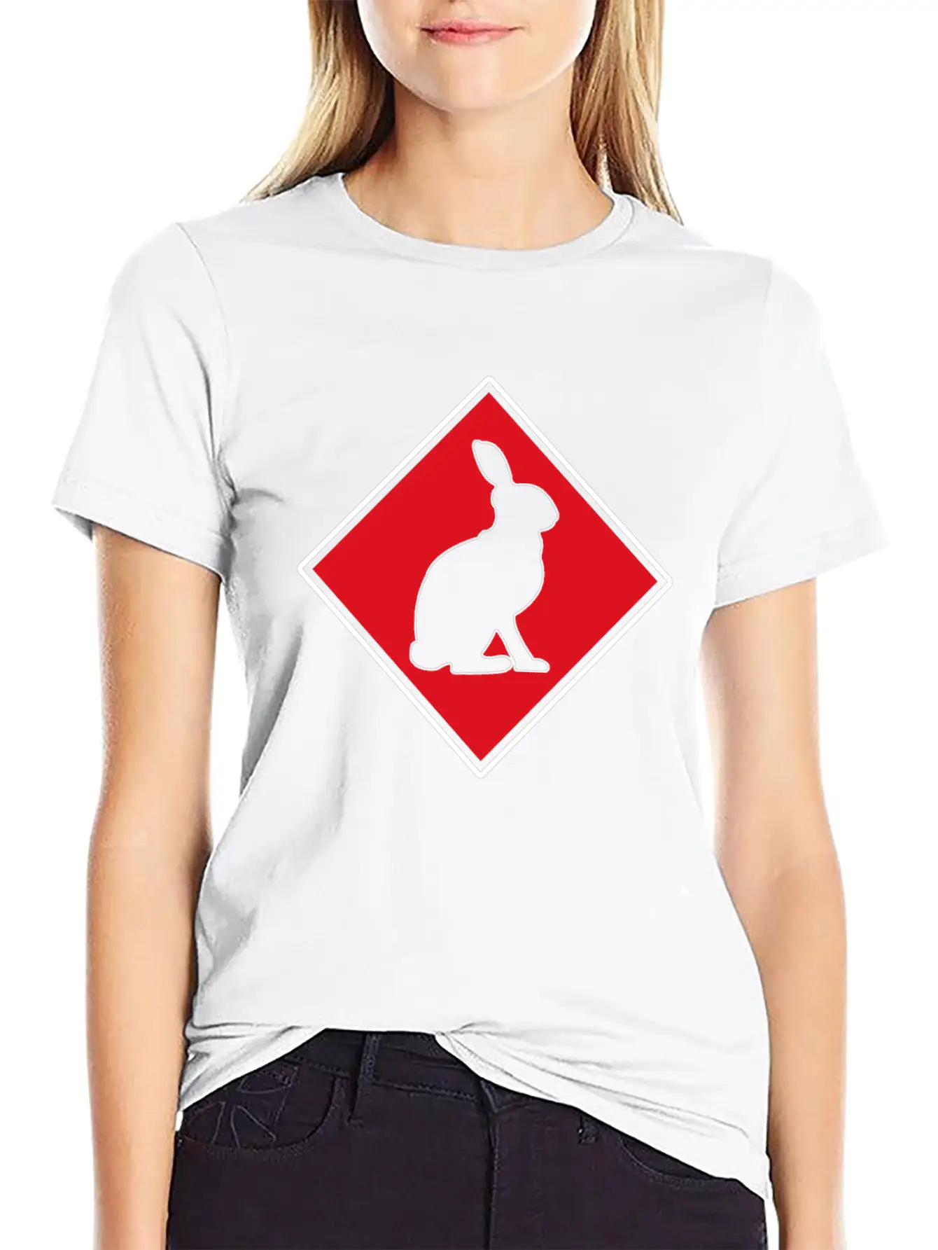 Rabbit Stylish Everyday T-Shirt – Unisex Basic Cotton Tee