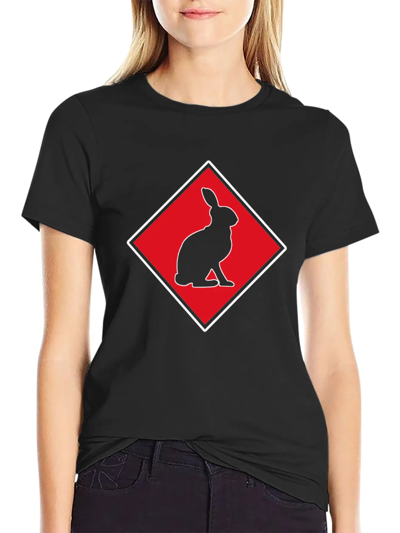 Rabbit Stylish Everyday T-Shirt – Unisex Basic Cotton Tee