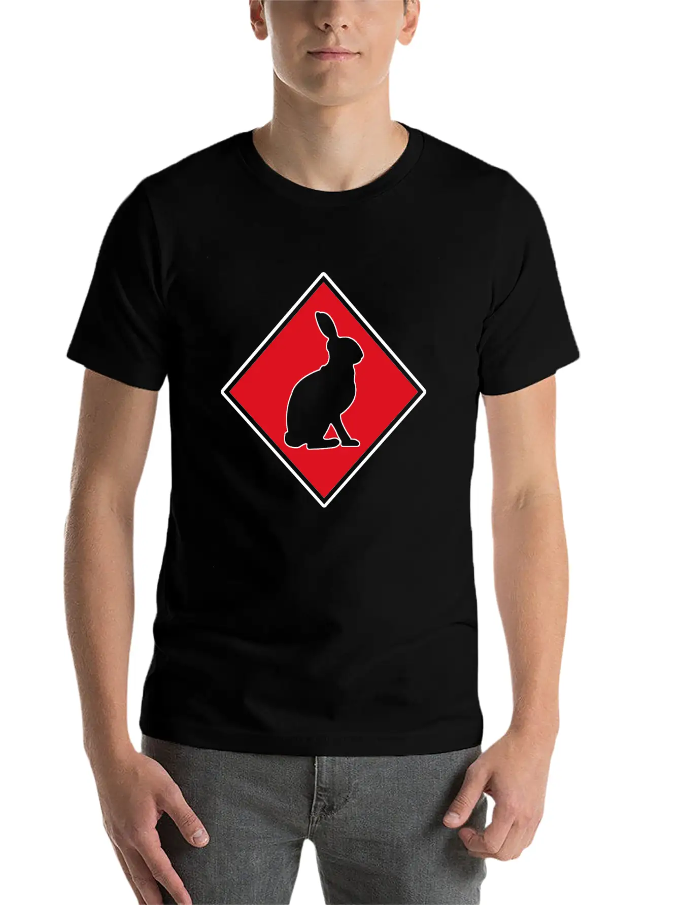 Rabbit Stylish Everyday T-Shirt – Unisex Basic Cotton Tee