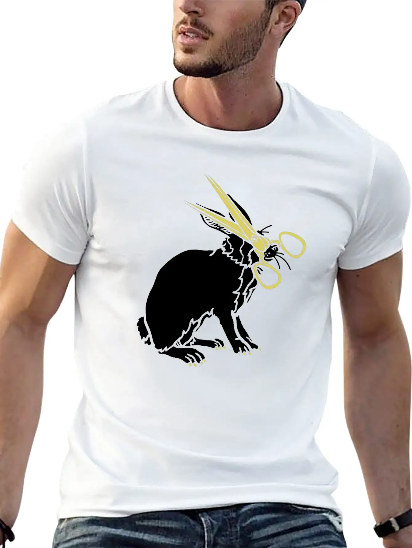 Rabbit Unisex Casual T-Shirt – Clean Design For Daily Comfort