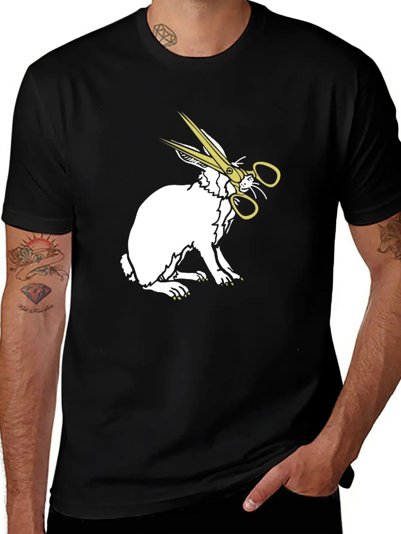 Rabbit Unisex Casual T-Shirt – Clean Design For Daily Comfort