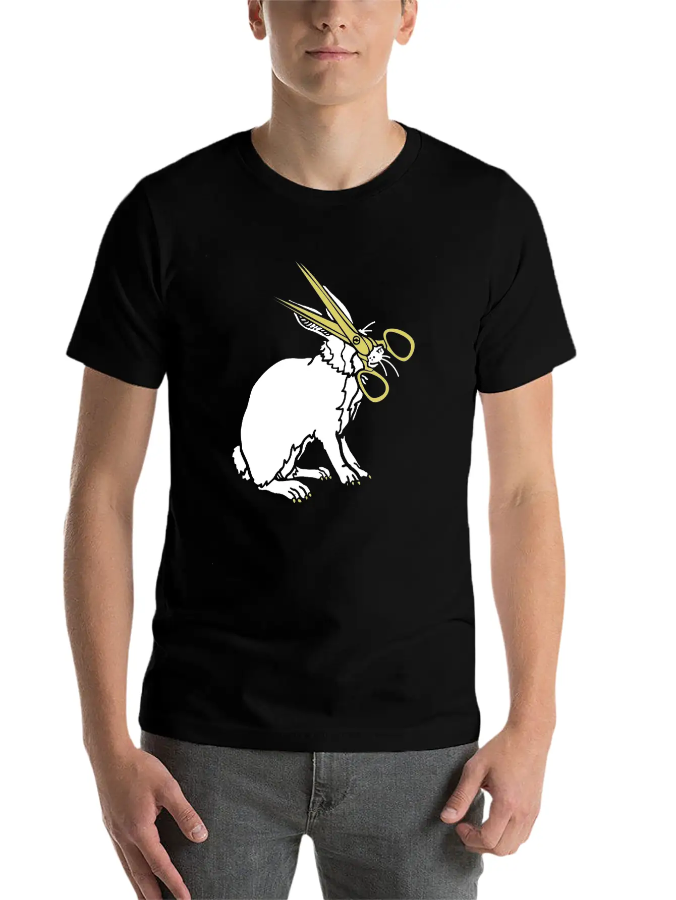 Rabbit Unisex Casual T-Shirt – Clean Design For Daily Comfort