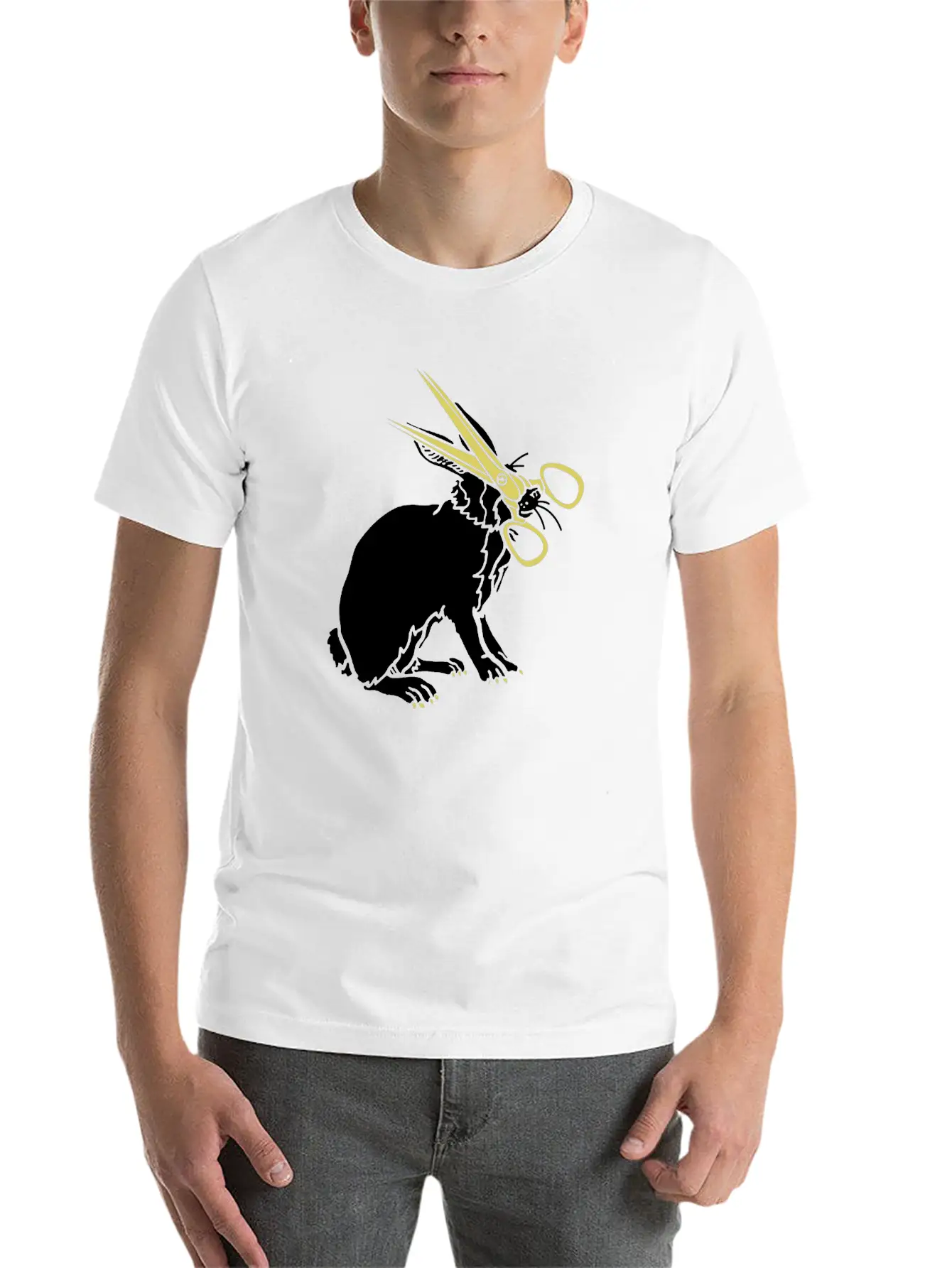 Rabbit Unisex Casual T-Shirt – Clean Design For Daily Comfort