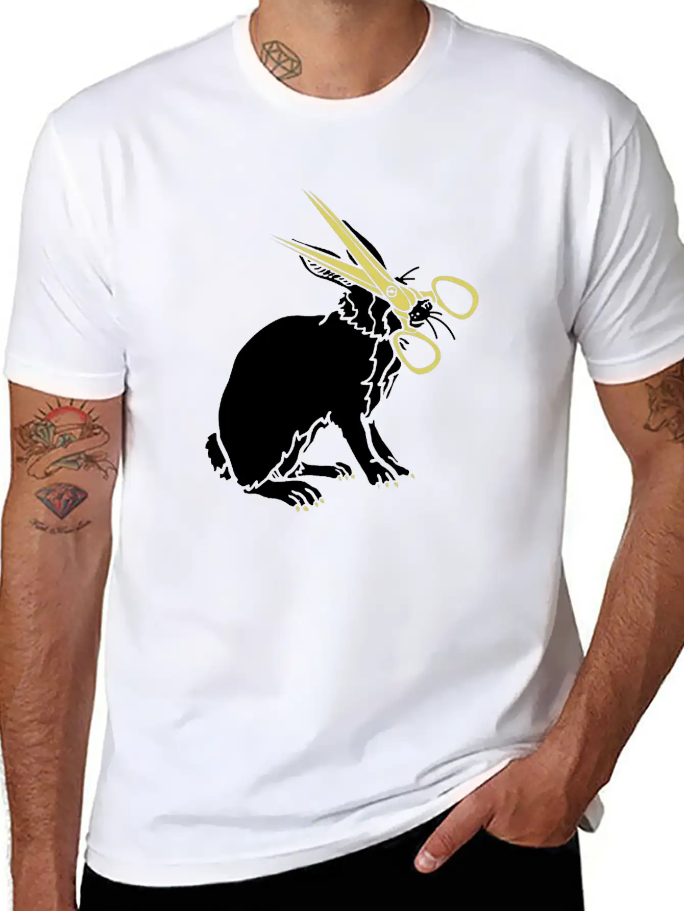Rabbit Unisex Casual T-Shirt – Clean Design For Daily Comfort