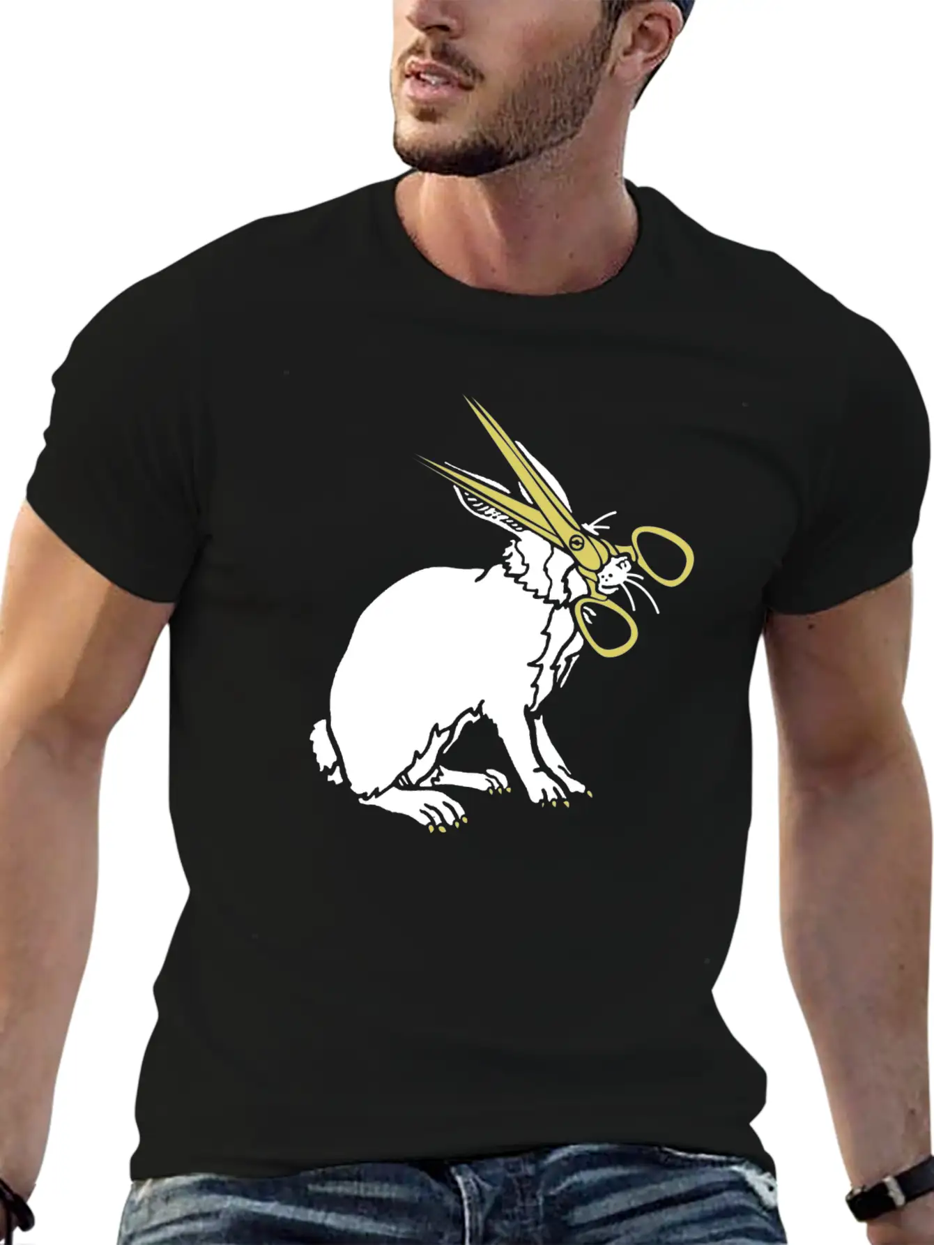 Rabbit Unisex Casual T-Shirt – Clean Design For Daily Comfort