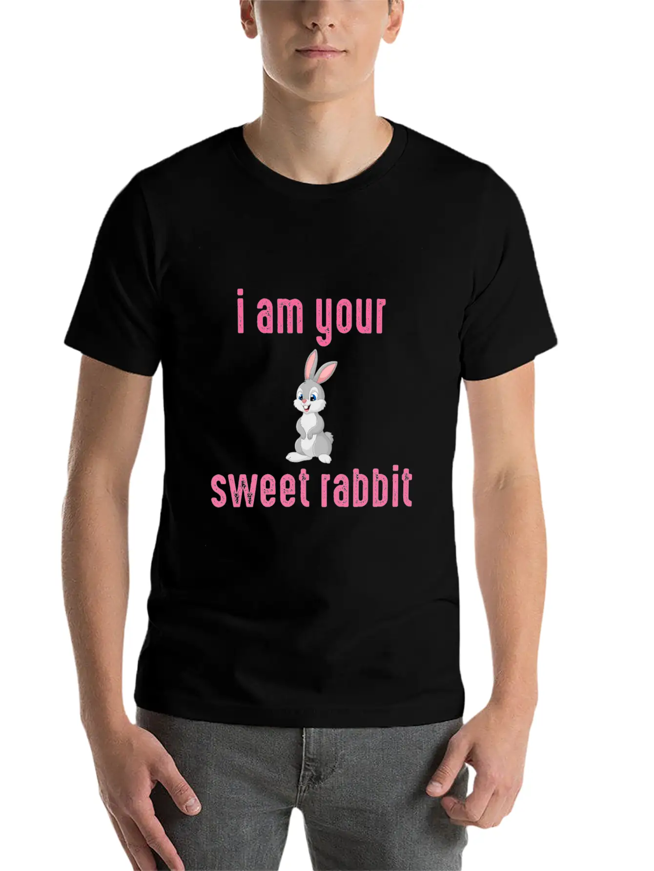 Rabbit Unisex Short Sleeve Soft Cotton T-Shirt – Casual Everyday Wear