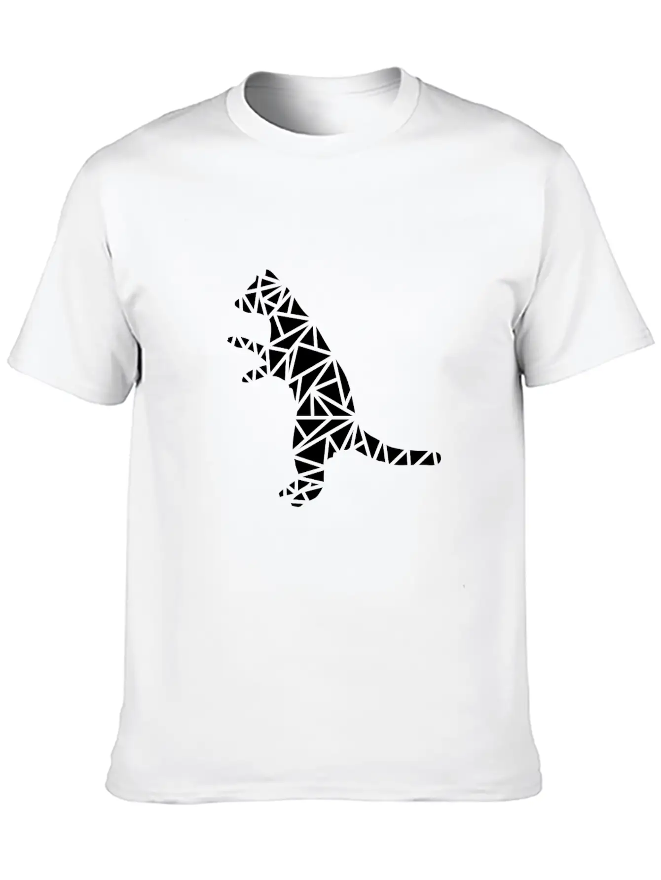 Raccoon Stands Upright Unisex Short Sleeve Soft Cotton T-Shirt – Casual Everyday Wear