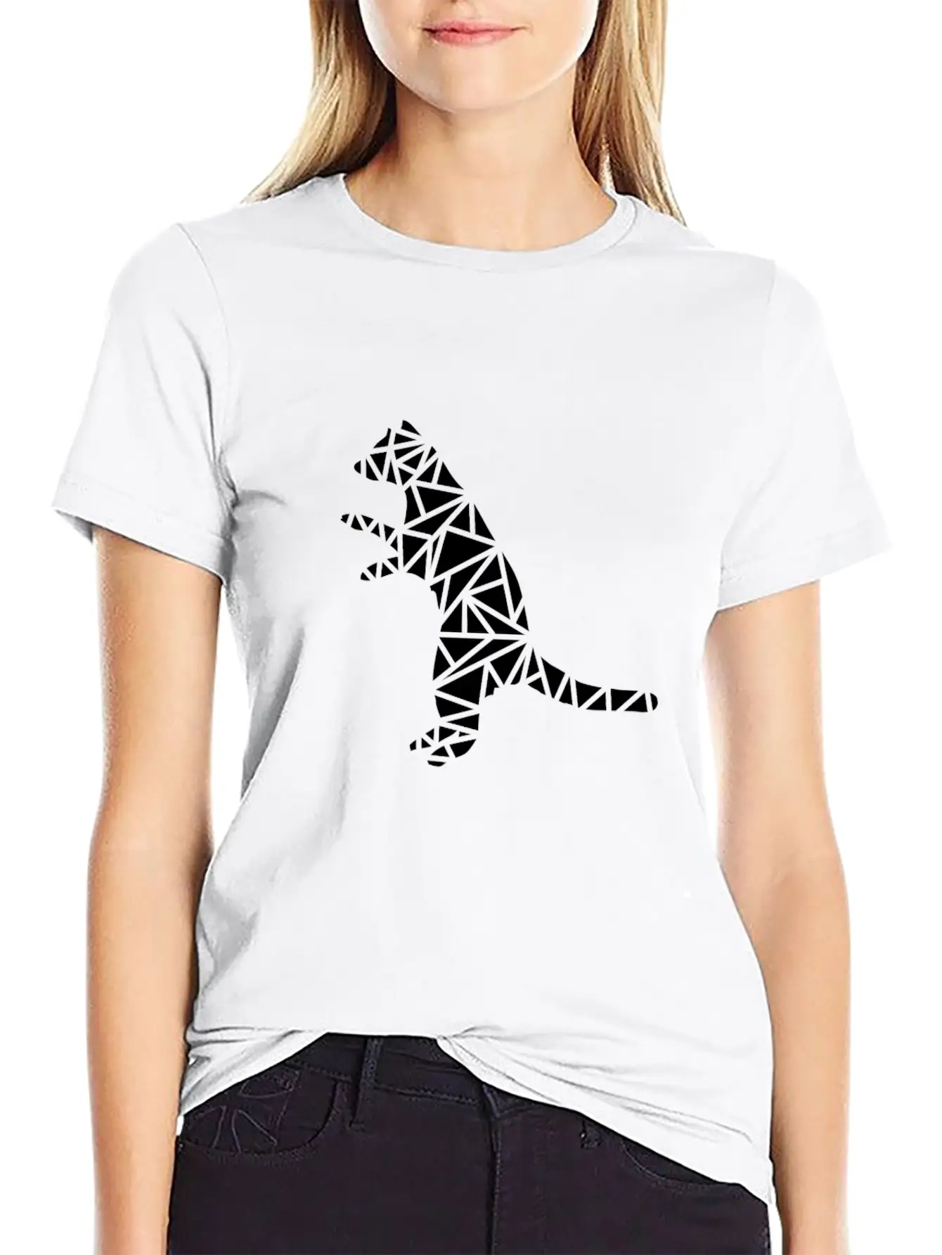 Raccoon Stands Upright Unisex Short Sleeve Soft Cotton T-Shirt – Casual Everyday Wear