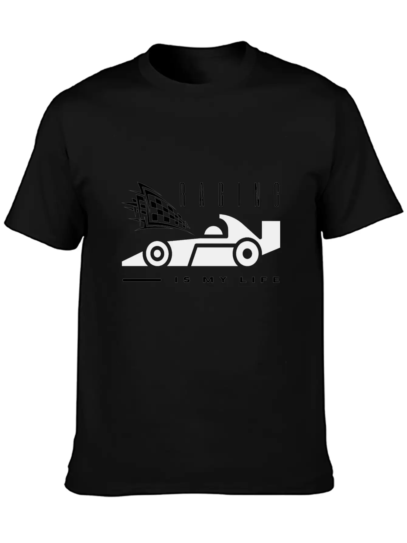 Racing Is My Life Unisex Short Sleeve Soft Cotton T-Shirt – Casual Everyday Wear