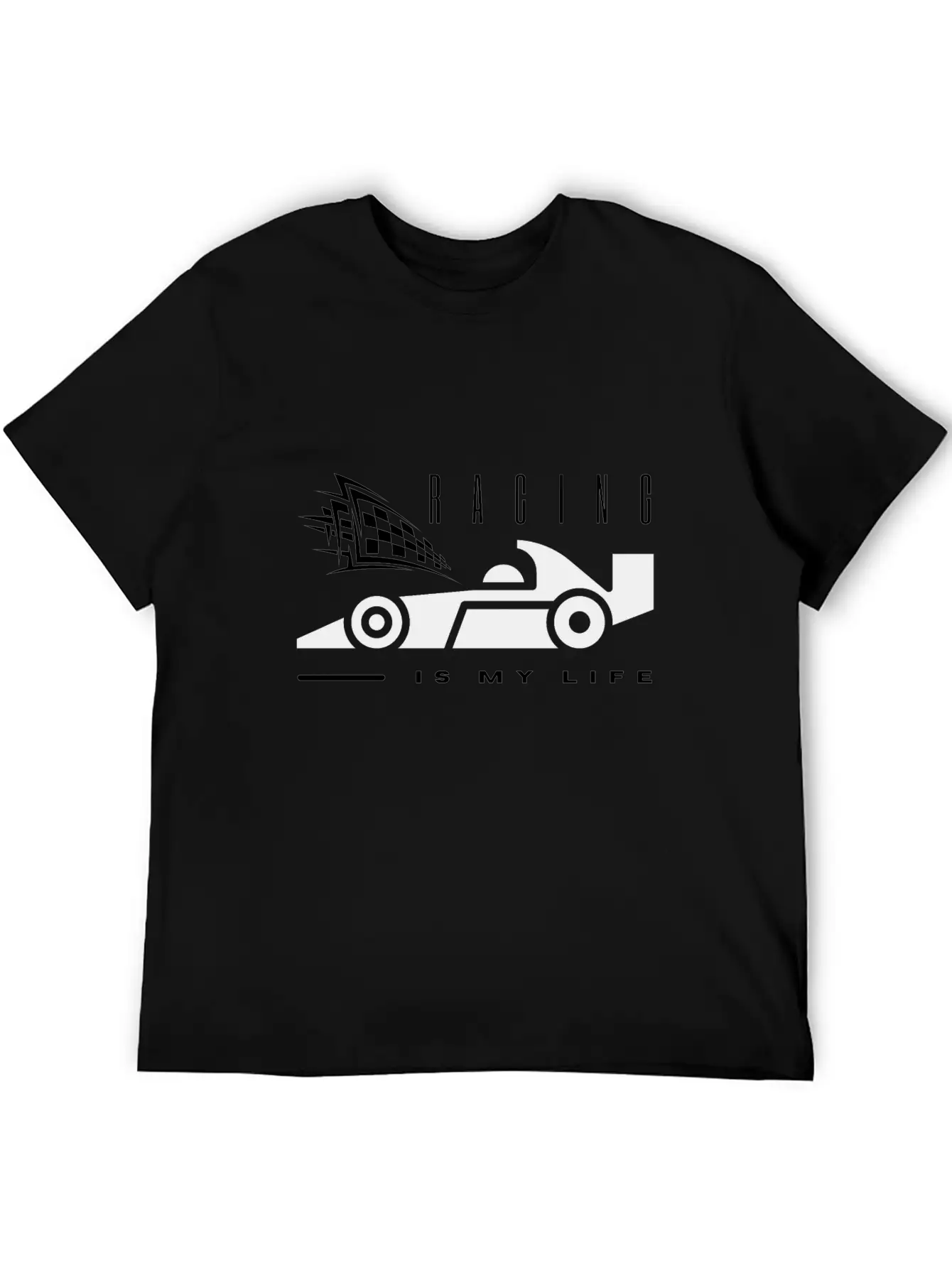 Racing Is My Life Unisex Short Sleeve Soft Cotton T-Shirt – Casual Everyday Wear
