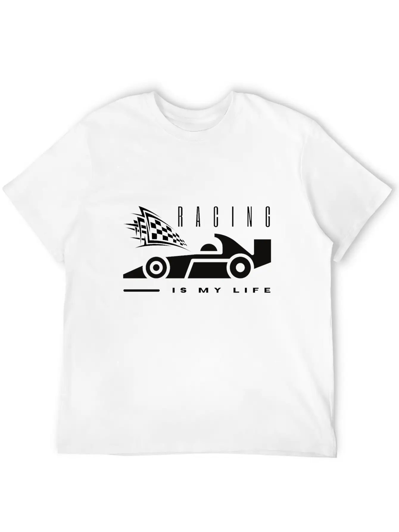Racing Is My Life Unisex Short Sleeve Soft Cotton T-Shirt – Casual Everyday Wear