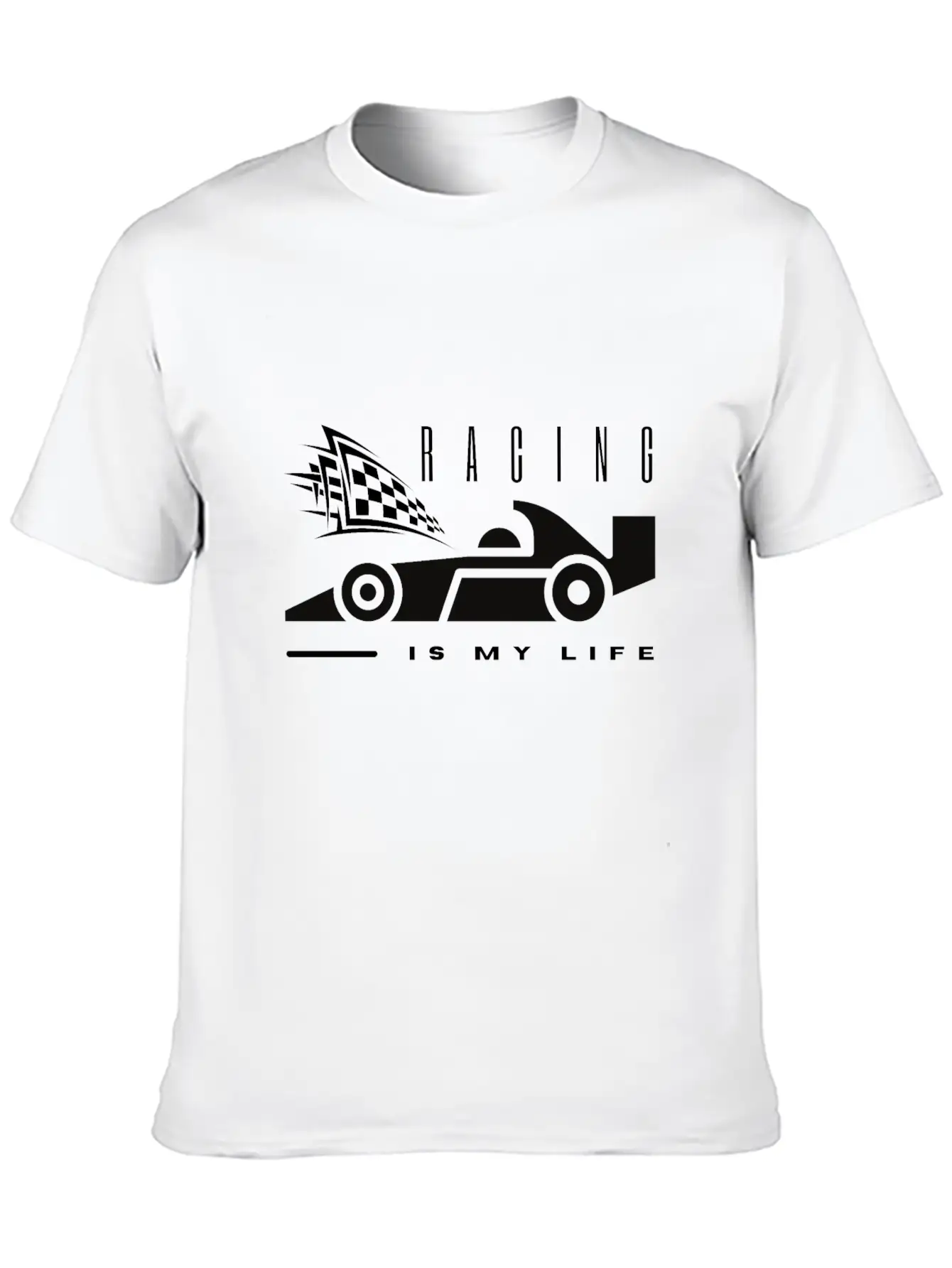 Racing Is My Life Unisex Short Sleeve Soft Cotton T-Shirt – Casual Everyday Wear