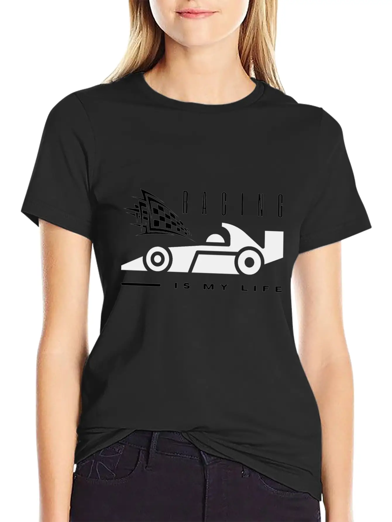 Racing Is My Life Unisex Short Sleeve Soft Cotton T-Shirt – Casual Everyday Wear