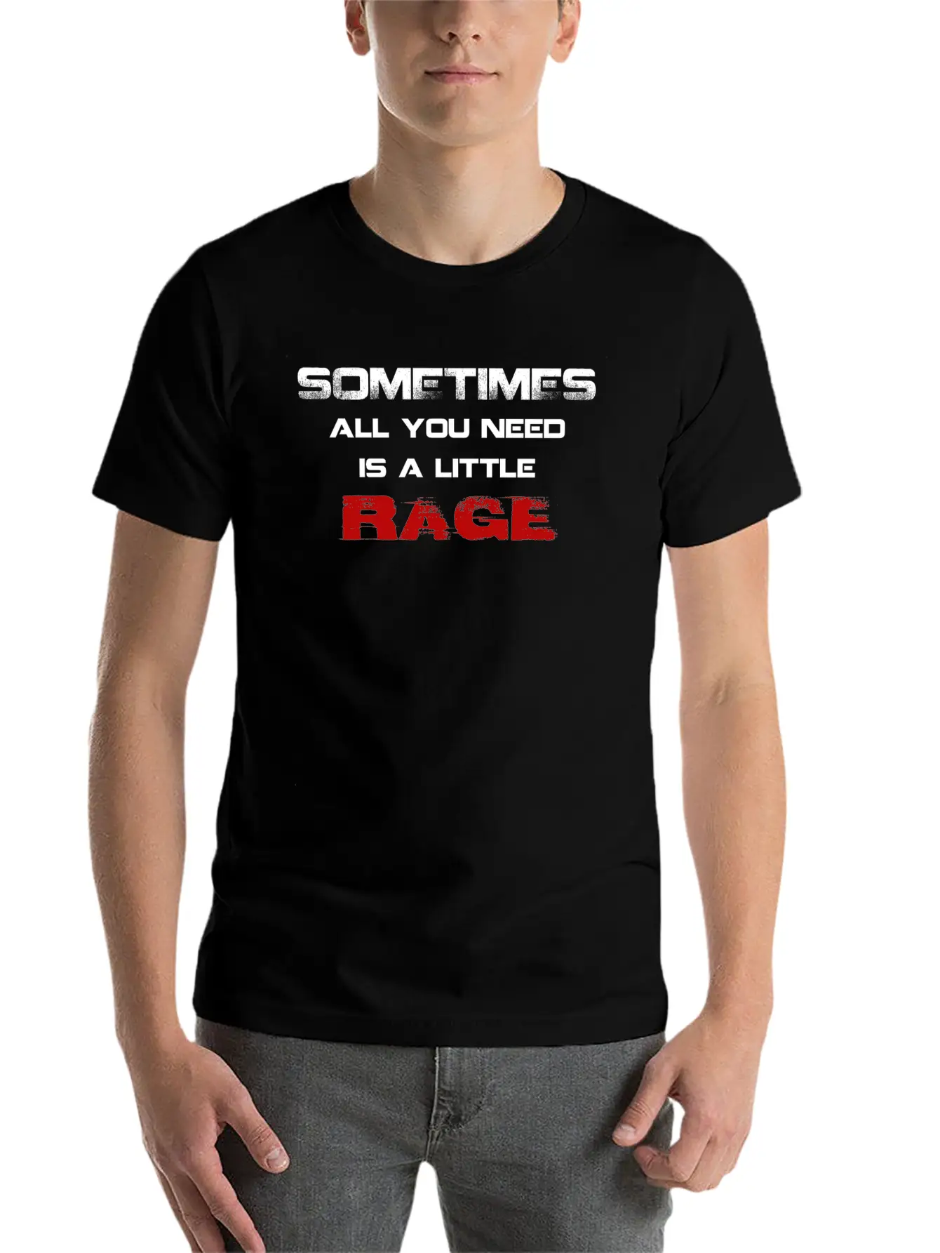 RAGE Essential Unisex Summer Tee – Soft Cotton Casual Fit