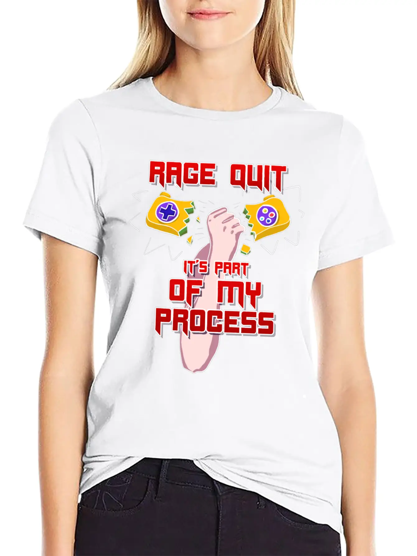 Rage Quit It's Part Of My Process! Stylish Everyday T-Shirt – Unisex Basic Cotton Tee