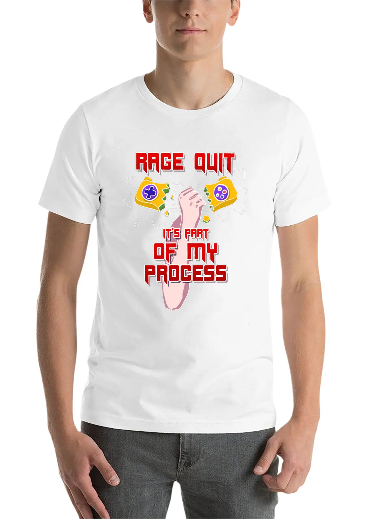 Rage Quit It's Part Of My Process! Stylish Everyday T-Shirt – Unisex Basic Cotton Tee