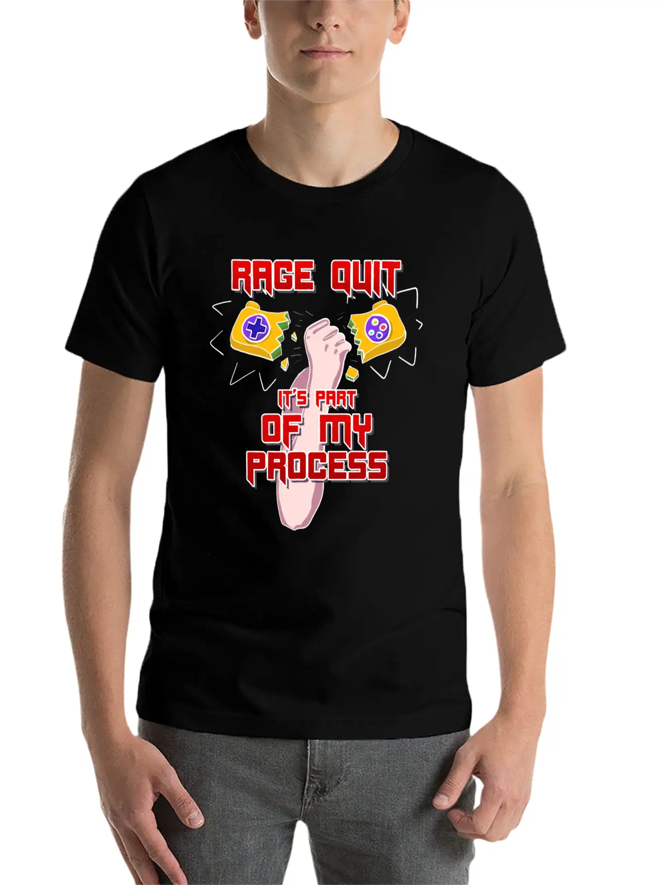 Rage Quit It's Part Of My Process! Stylish Everyday T-Shirt – Unisex Basic Cotton Tee