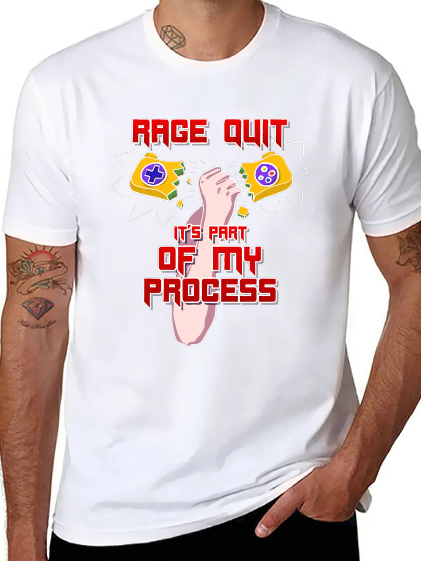 Rage Quit It's Part Of My Process! Stylish Everyday T-Shirt – Unisex Basic Cotton Tee