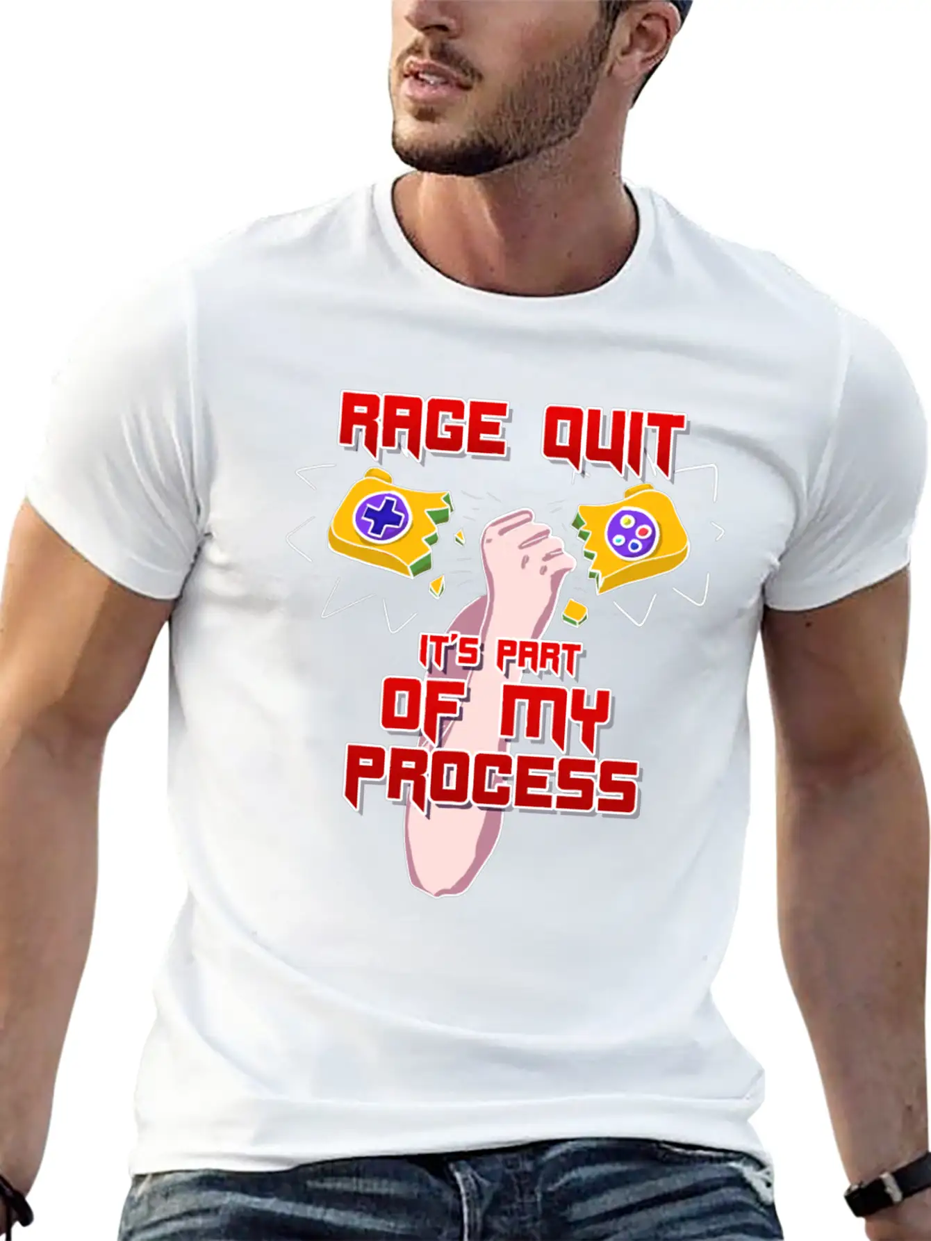 Rage Quit It's Part Of My Process! Stylish Everyday T-Shirt – Unisex Basic Cotton Tee