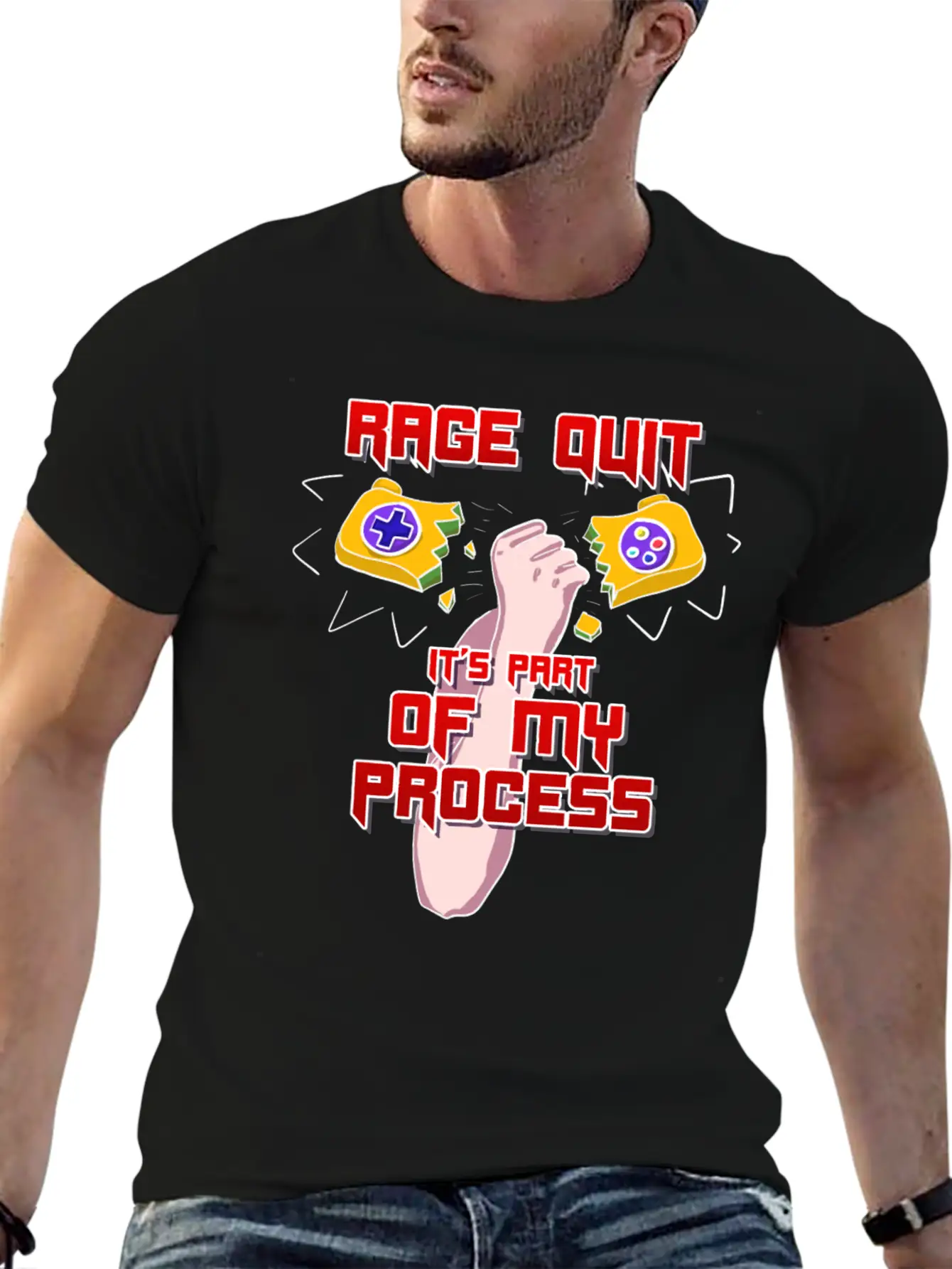 Rage Quit It's Part Of My Process! Stylish Everyday T-Shirt – Unisex Basic Cotton Tee