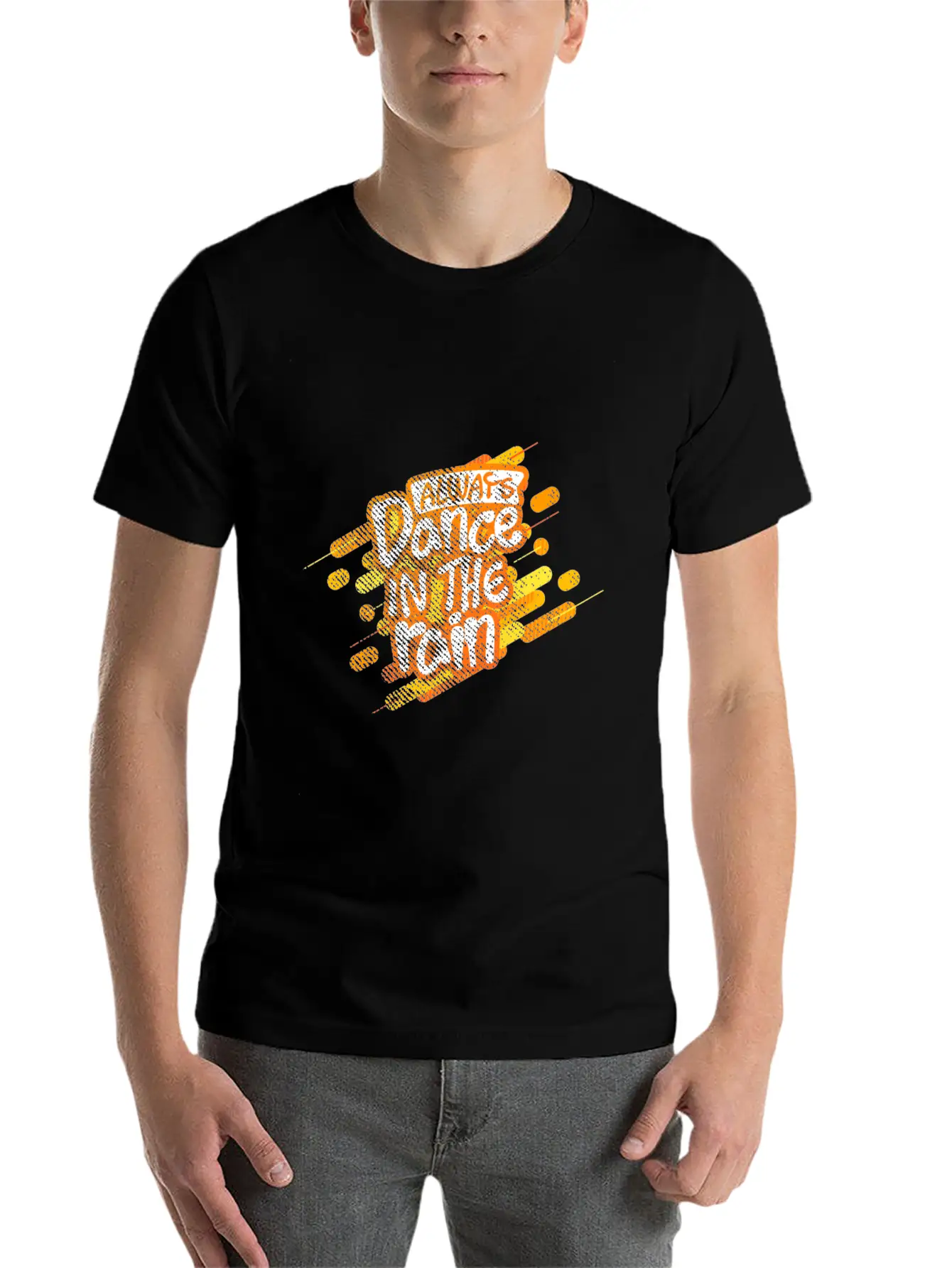 Rain Dancing Comfortable Minimalist Graphic Tee – Summer Style Essential