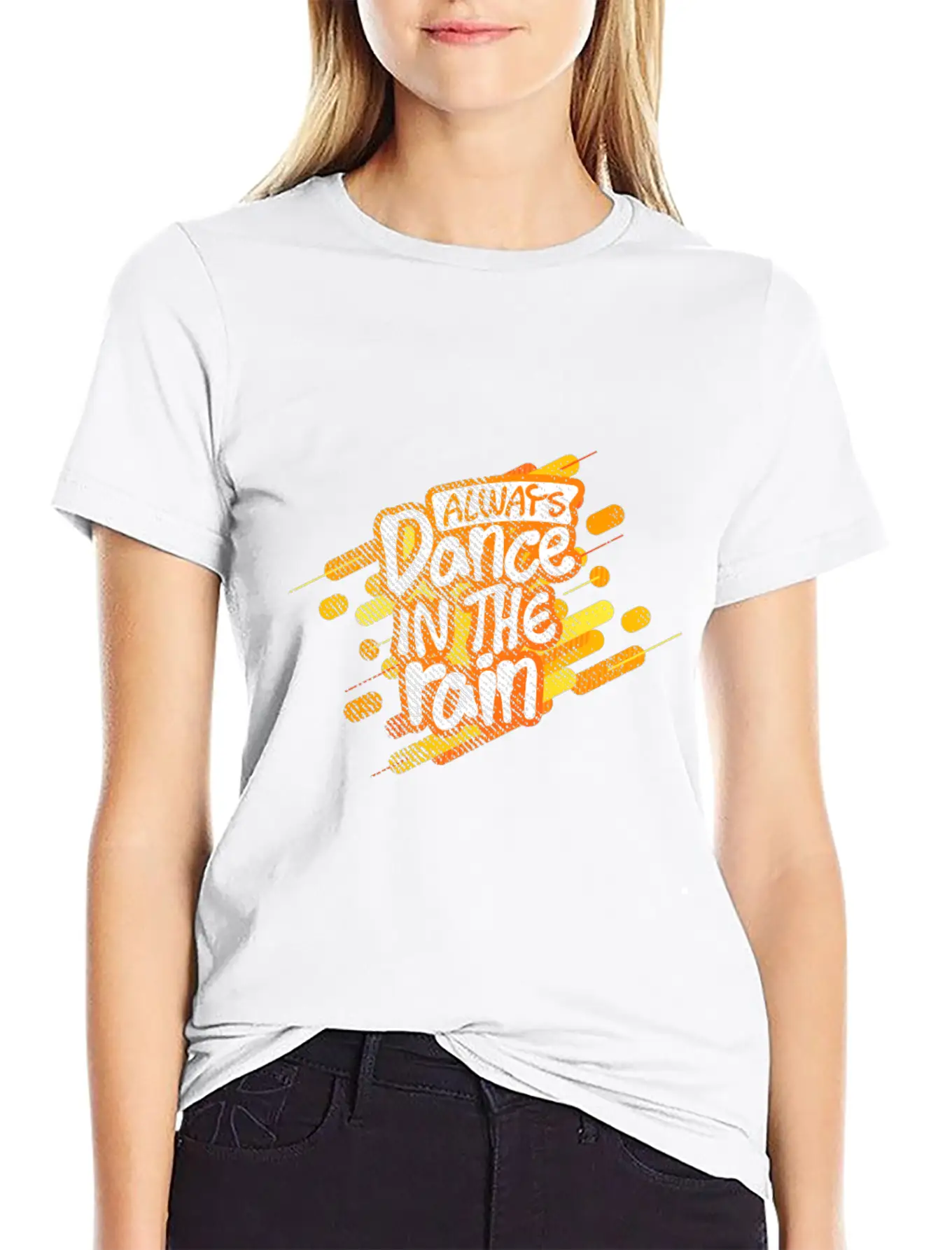 Rain Dancing Comfortable Minimalist Graphic Tee – Summer Style Essential