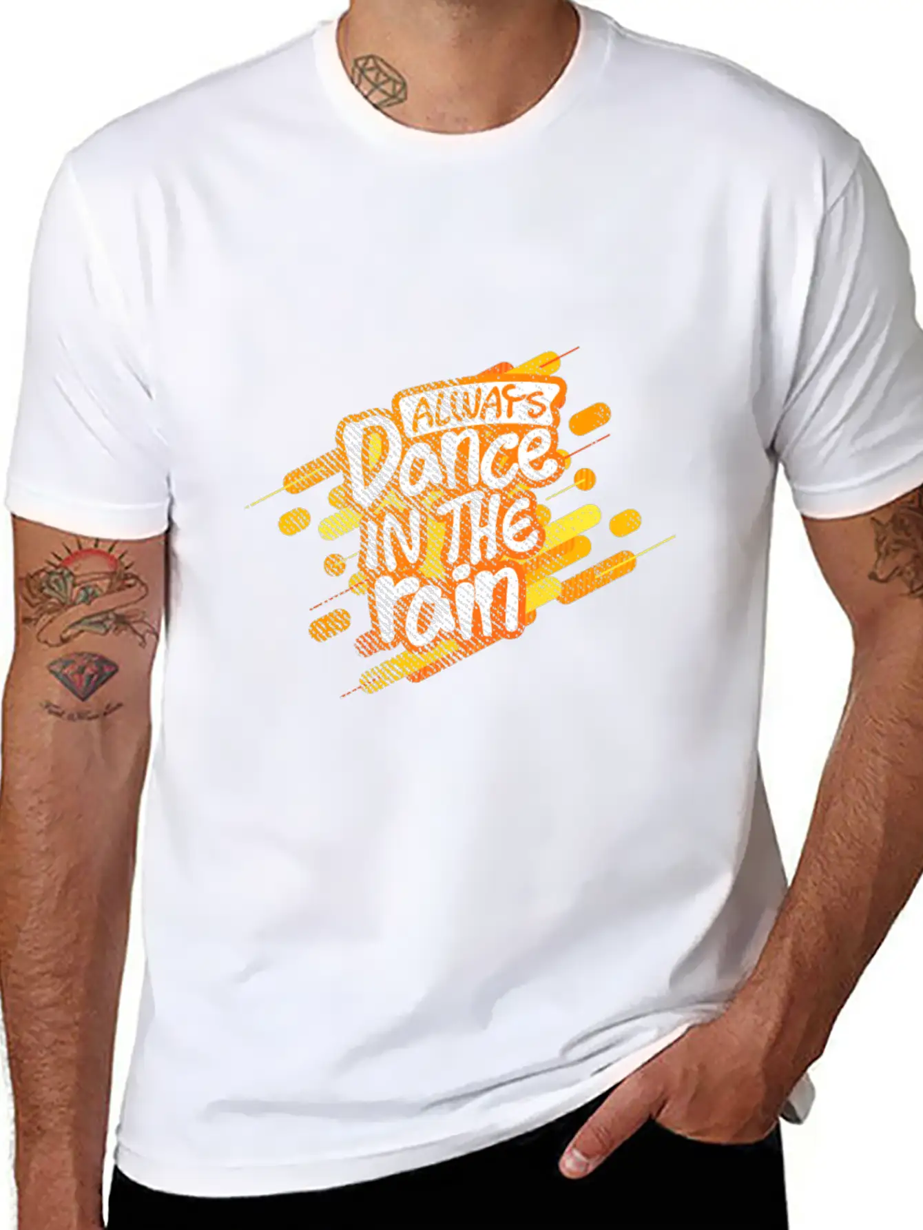 Rain Dancing Comfortable Minimalist Graphic Tee – Summer Style Essential