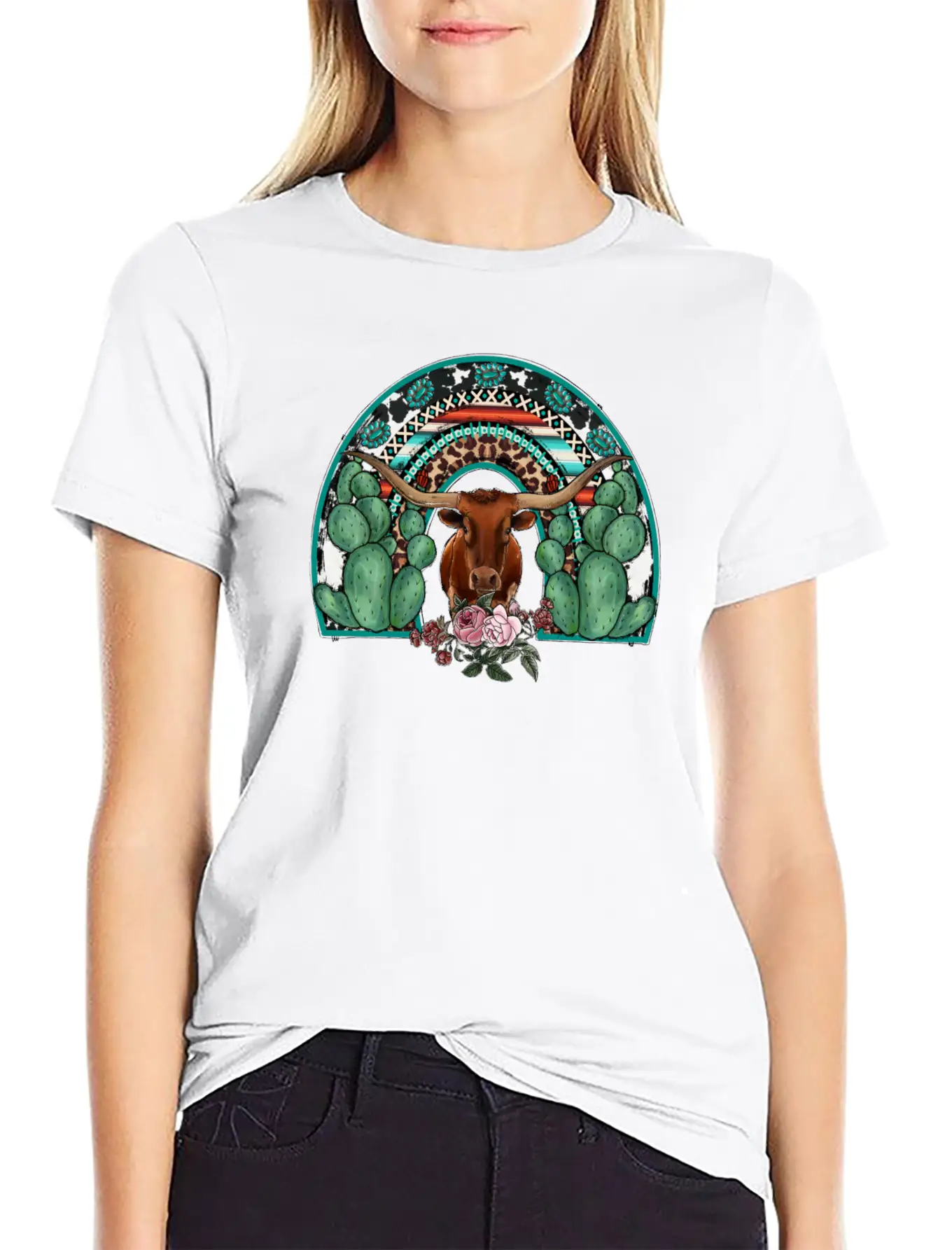 Rainbow Cow Timeless Short Sleeve Tee – Comfy And Minimalist Design