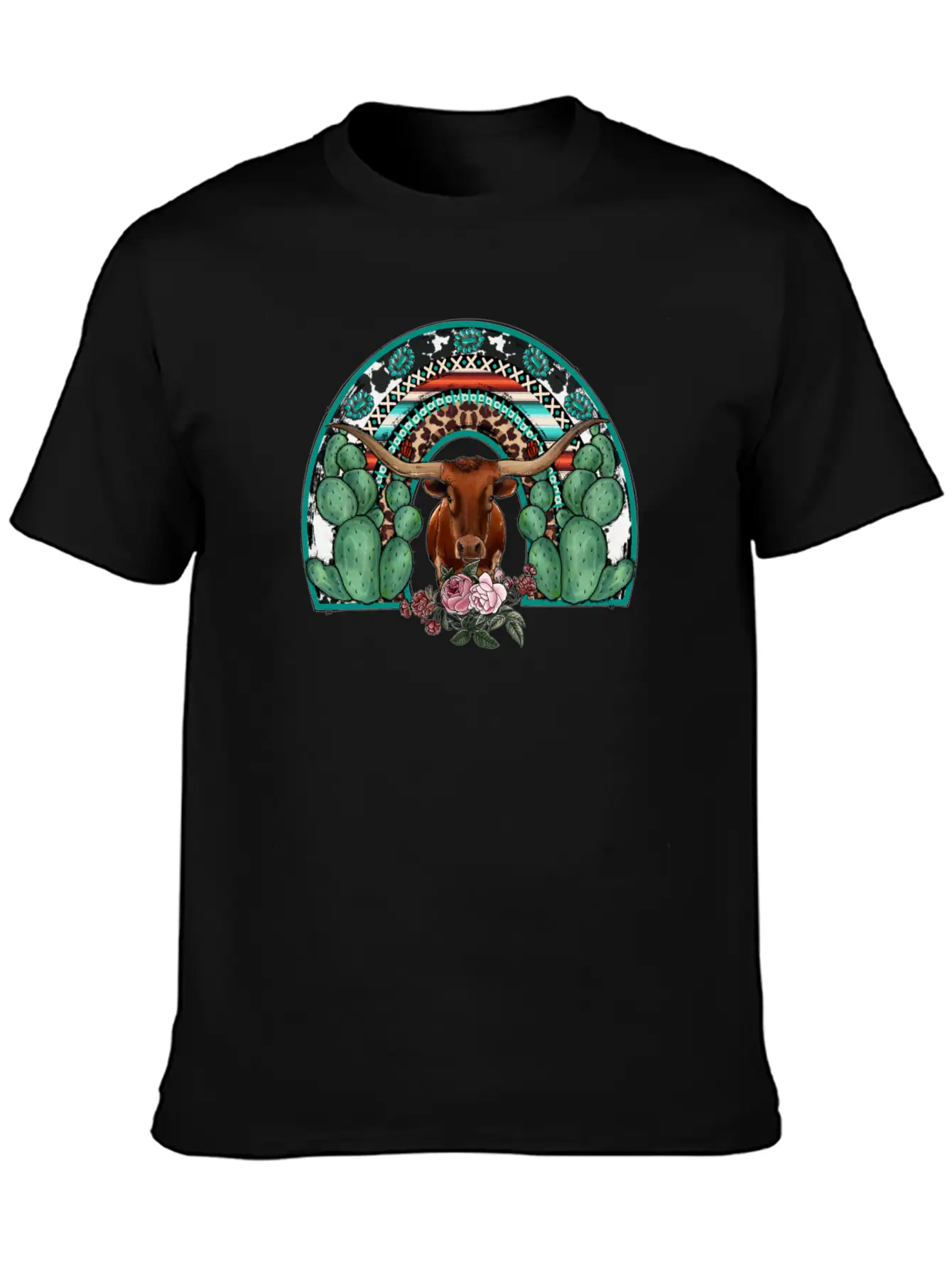Rainbow Cow Timeless Short Sleeve Tee – Comfy And Minimalist Design