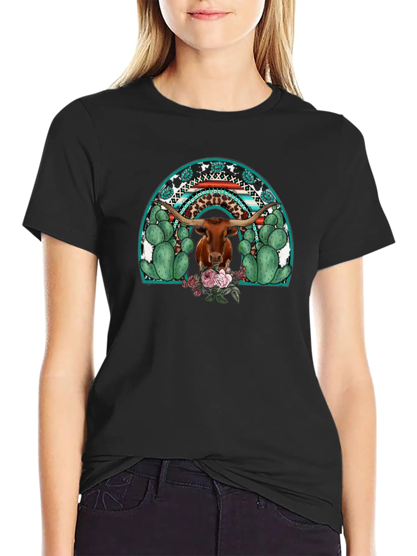 Rainbow Cow Timeless Short Sleeve Tee – Comfy And Minimalist Design