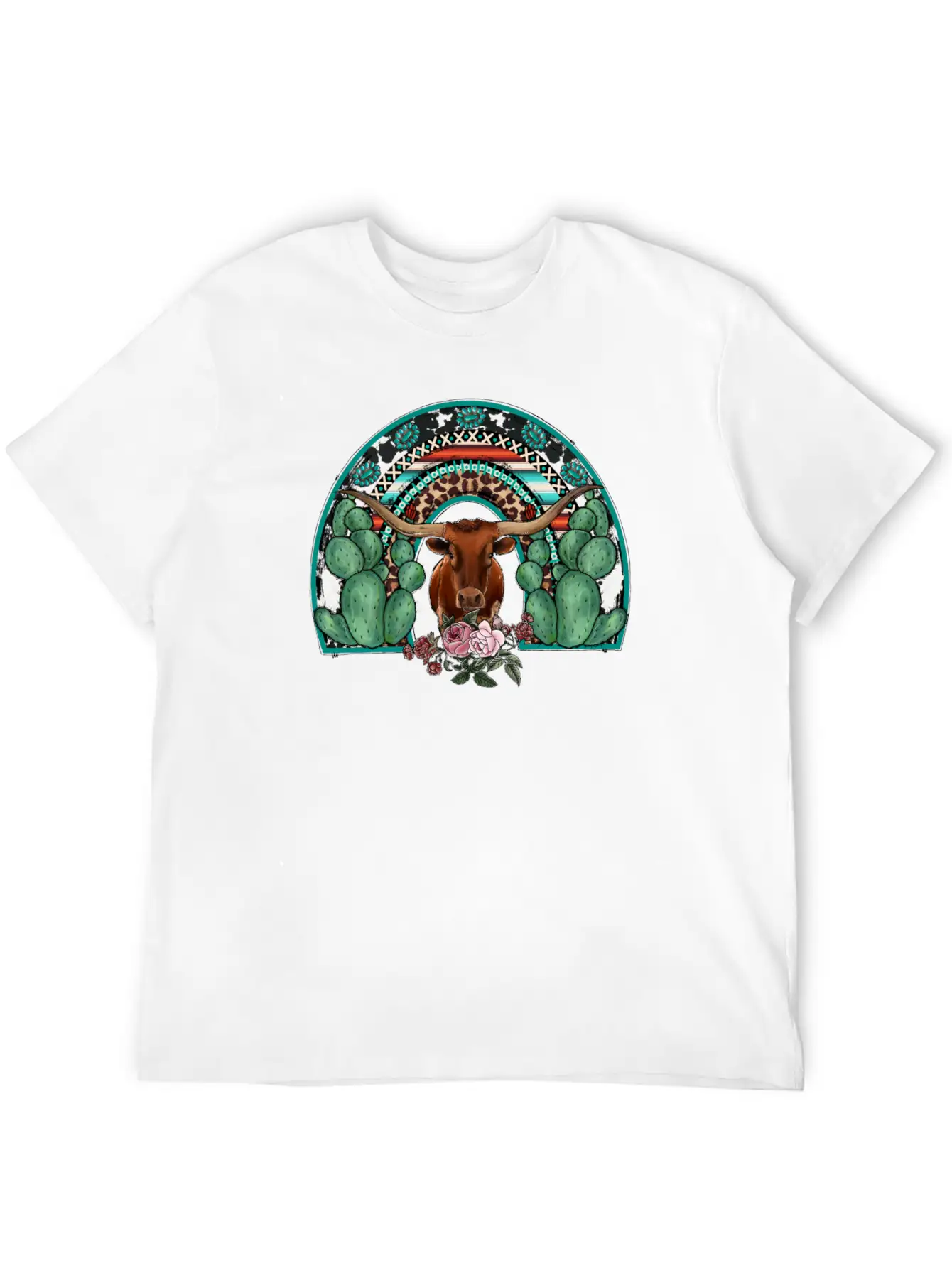 Rainbow Cow Timeless Short Sleeve Tee – Comfy And Minimalist Design